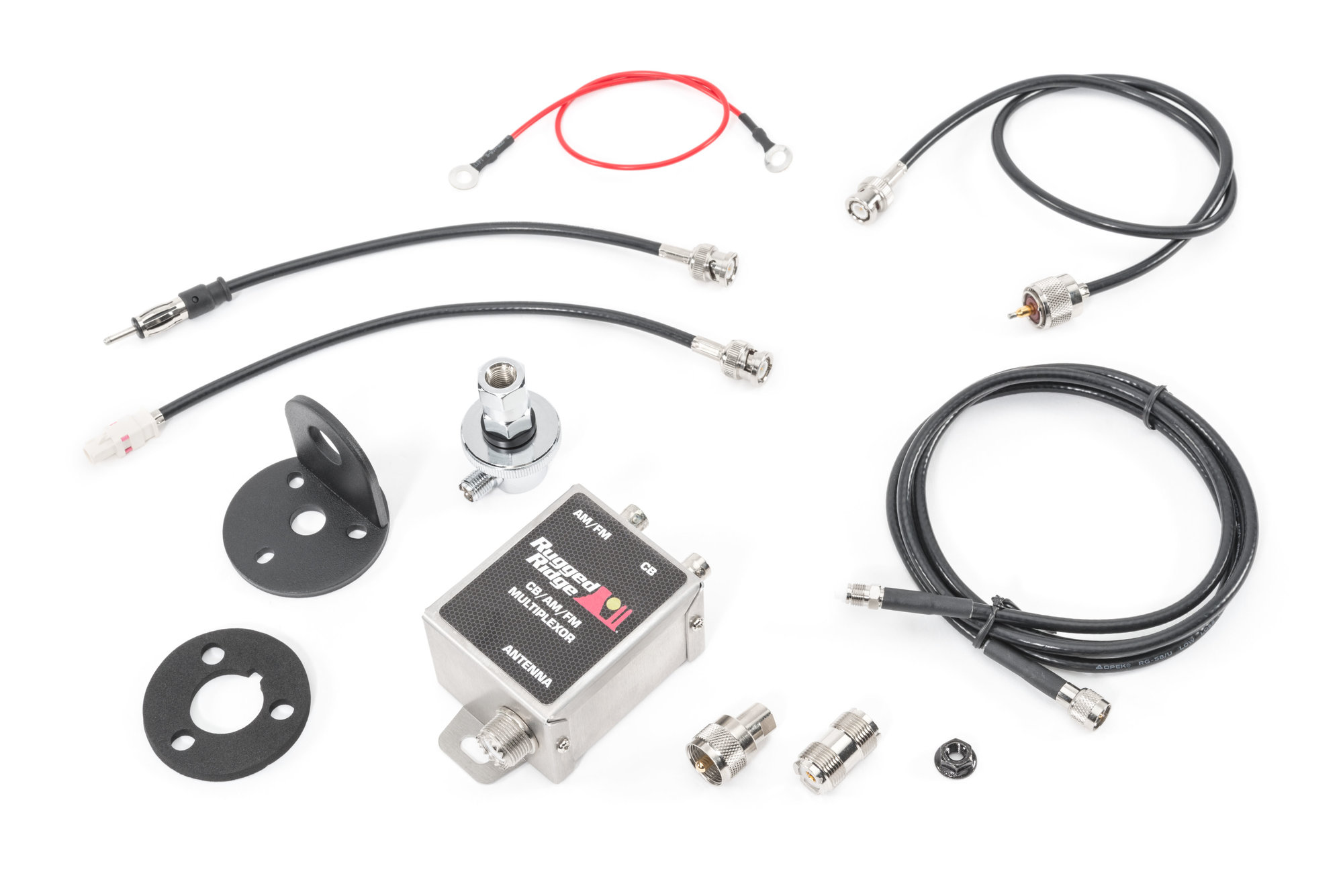 Rugged Ridge Cb Am Fm Antenna Mount Kit