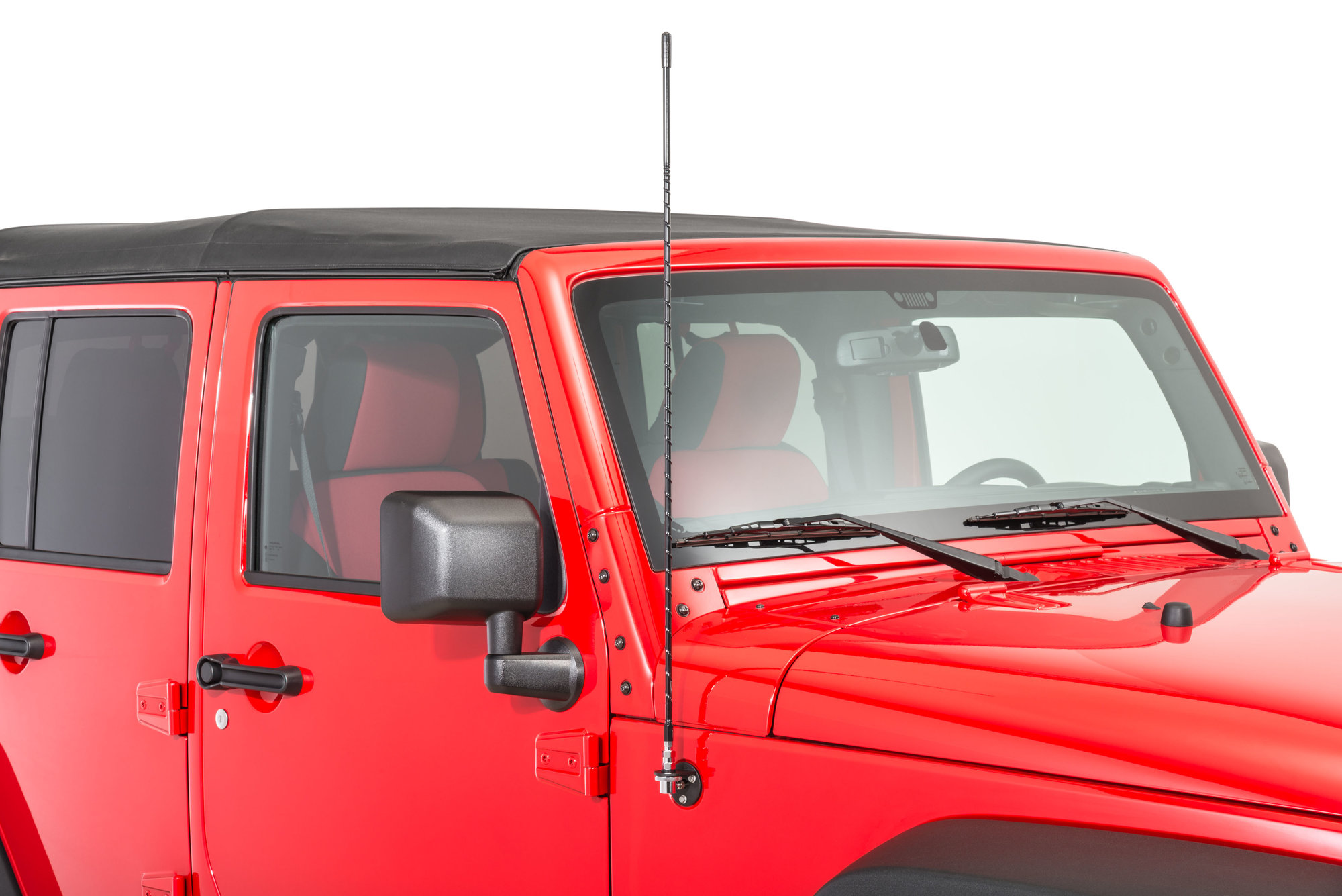 Rugged Ridge 17212 20 Cb Am Fm Antenna Mount Kit For 07 18 Jeep Wrangler Jk Quadratec