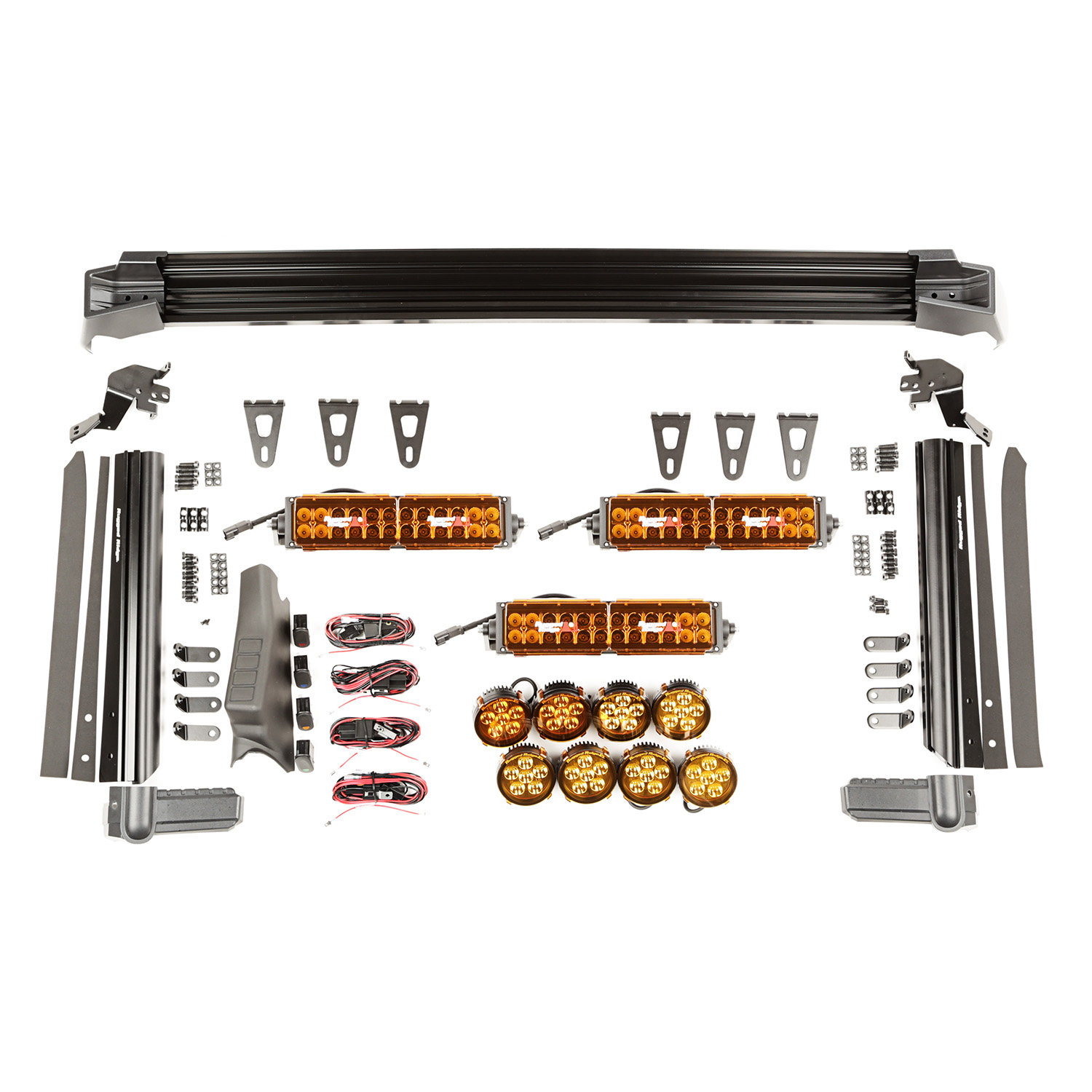 Rugged Ridge 11232.57 Elite Fasttrack LED Kit for 07-18 Jeep Wrangler ...