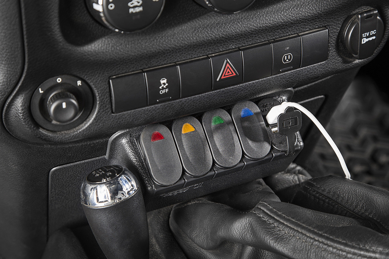 Rugged Ridge 17235 84 Lower Switch Panel Kit With Switches