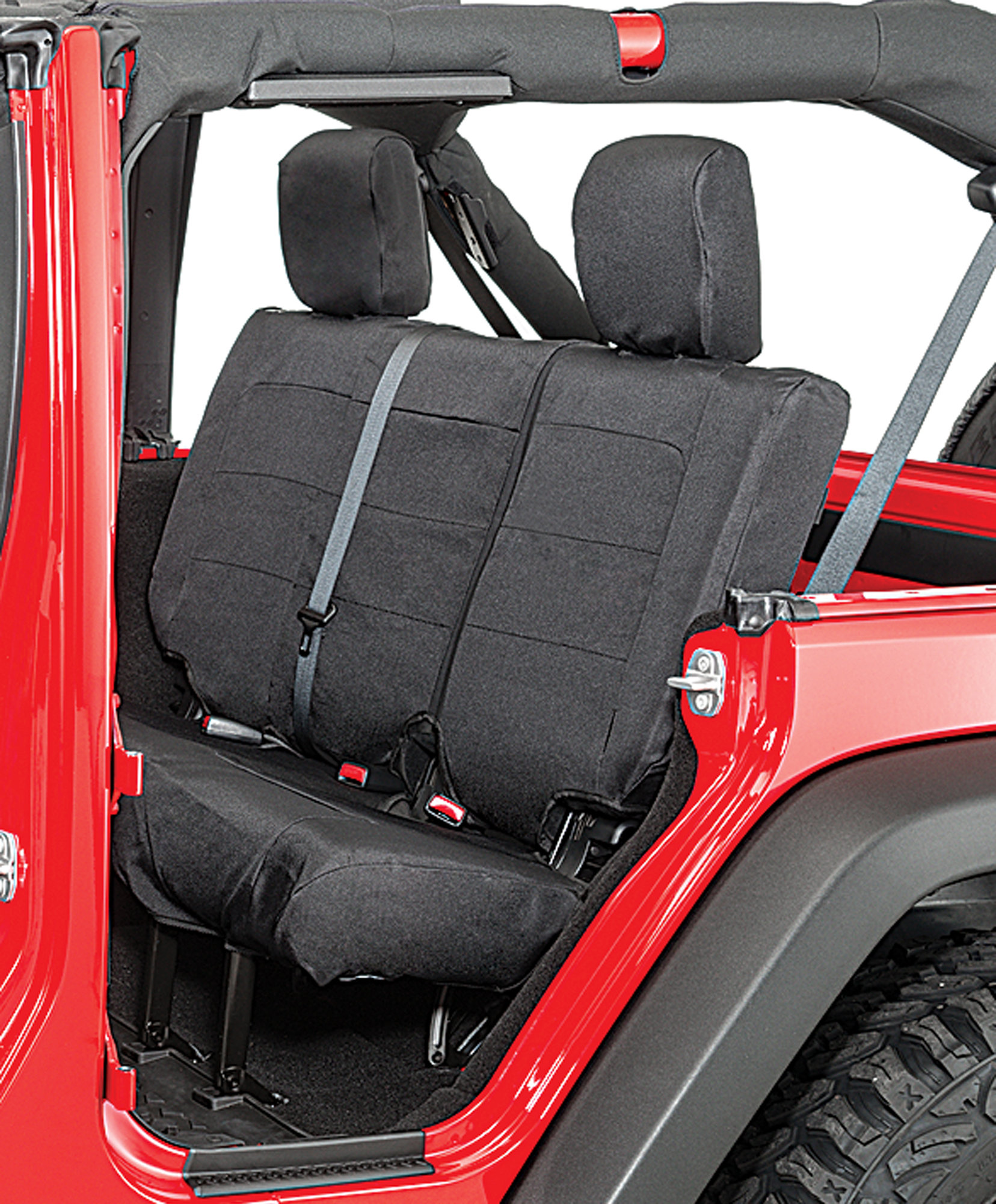 Rugged Ridge Elite Ballistic Rear Seat Covers for 07-18 Jeep Wrangler JK |  Quadratec