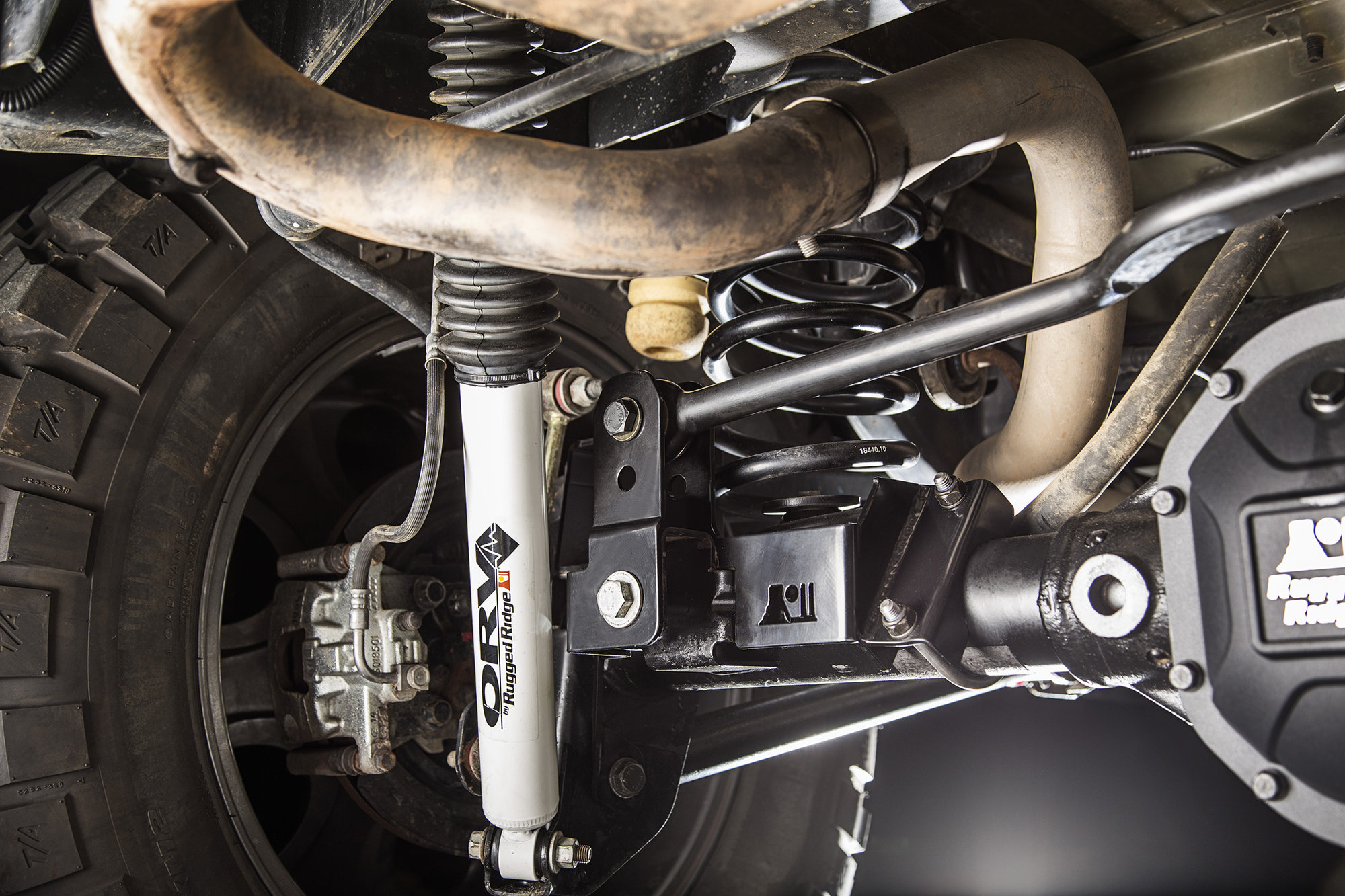 Rugged Ridge 18303 81 Rear Tack Bar Relocation Bracket For 07 18 Jeep Wrangler Jk Quadratec