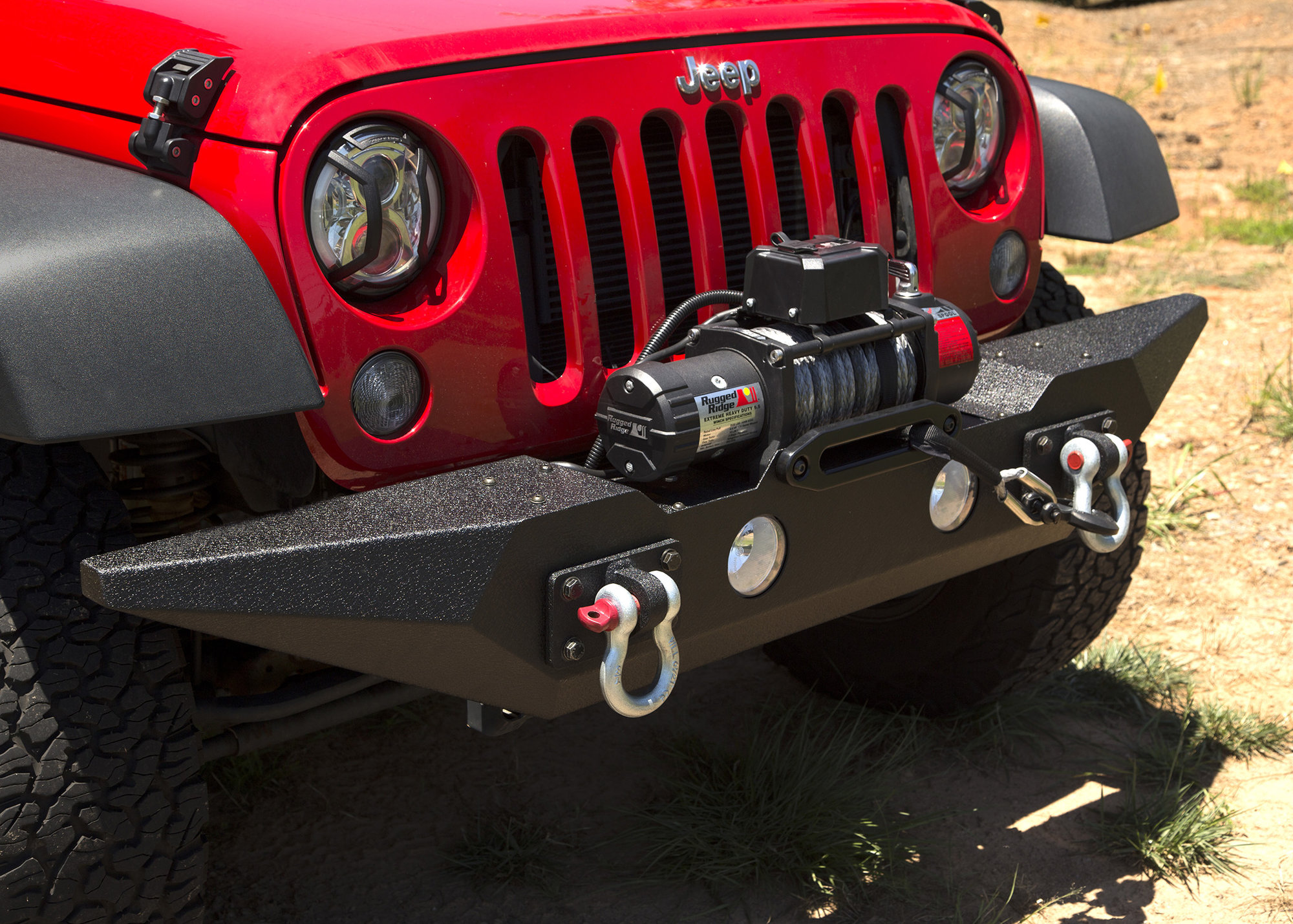 Rugged Ridge Spartan Front Bumper For 07 18 Jeep Wrangler