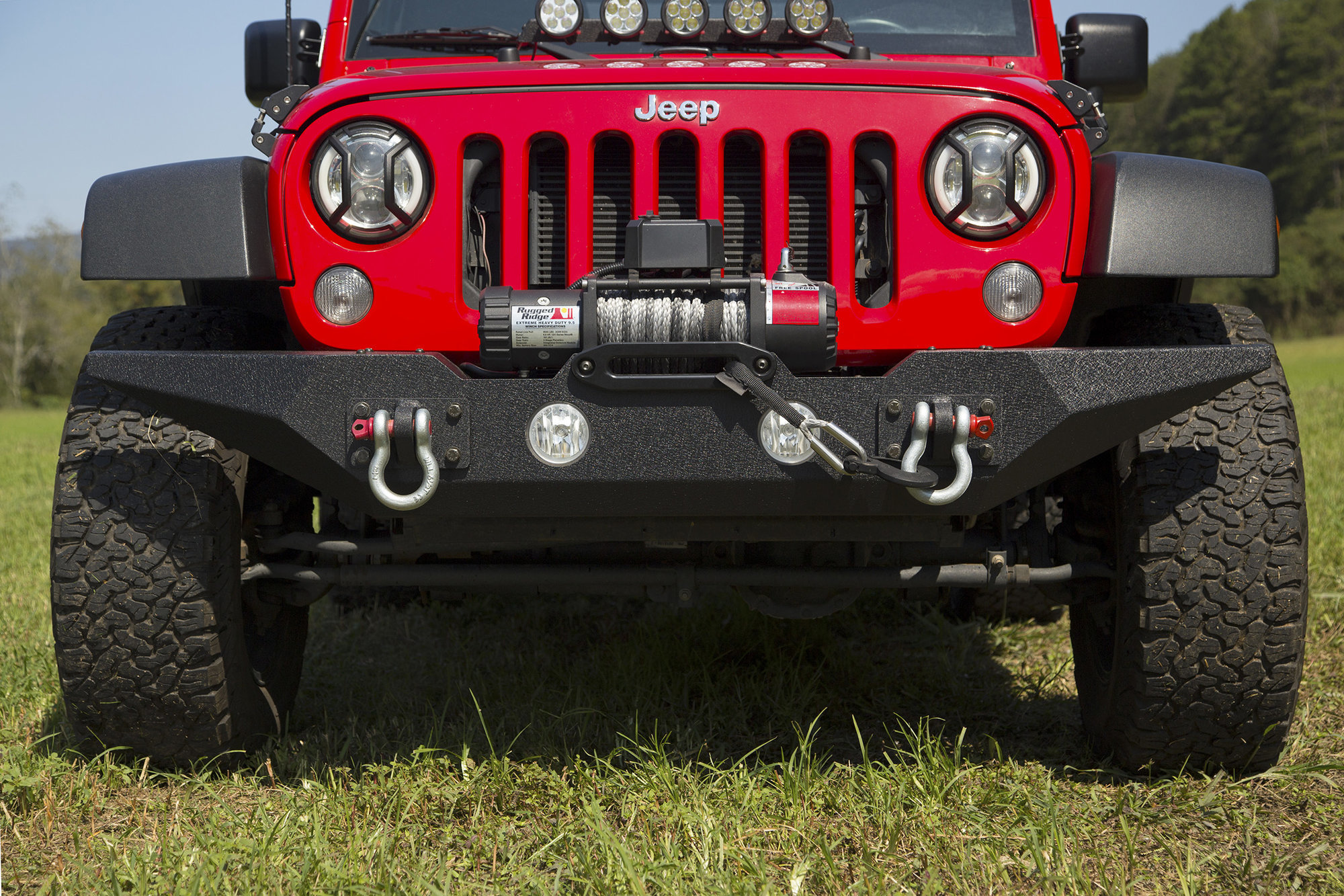 Rugged Ridge Spartan Front Bumper for 0718 Jeep Wrangler JK Quadratec
