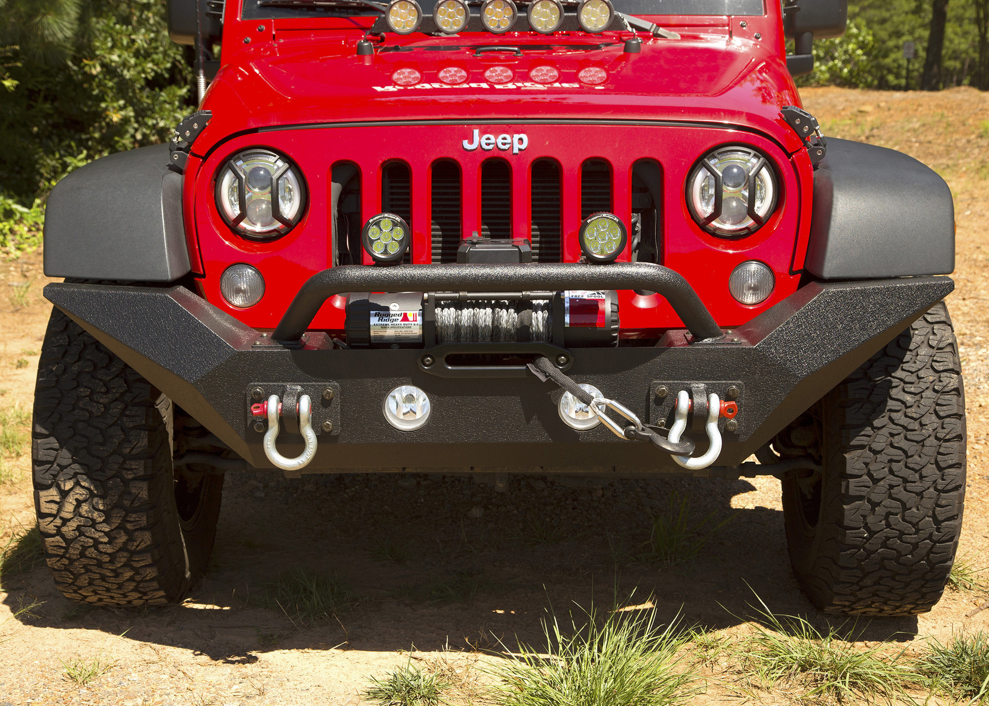 Rugged Ridge Spartan Front Bumper with High Clearance Ends & Overrider
