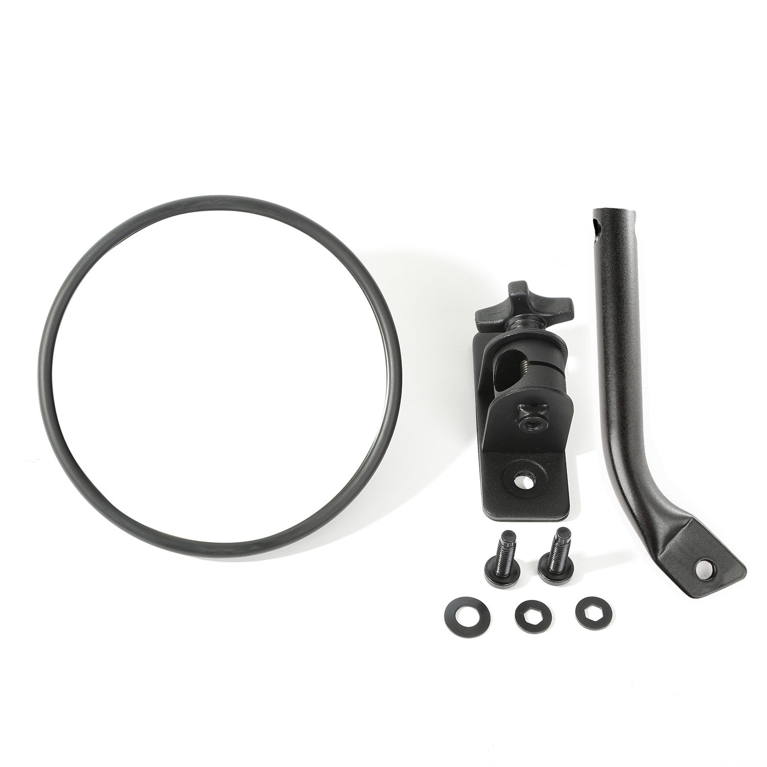 Rugged Ridge Round Stubby Trail Mirror For 97 18 Jeep Wrangler Tj Jk Quadratec