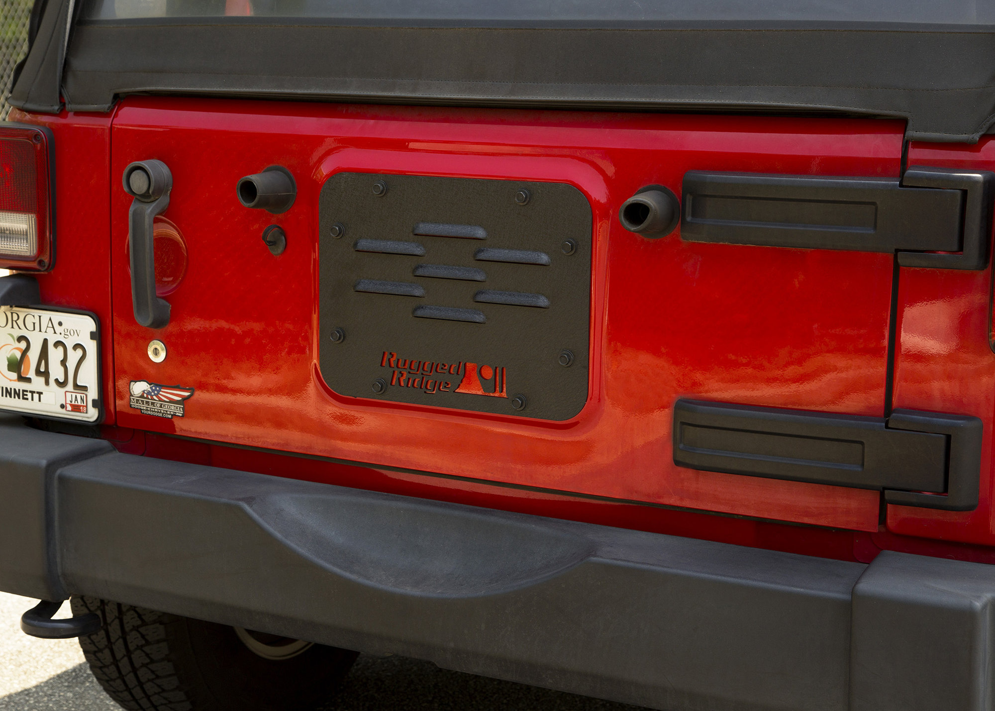 Rugged Ridge 11586 10 Tire Carrier Delete Plate For 07 18