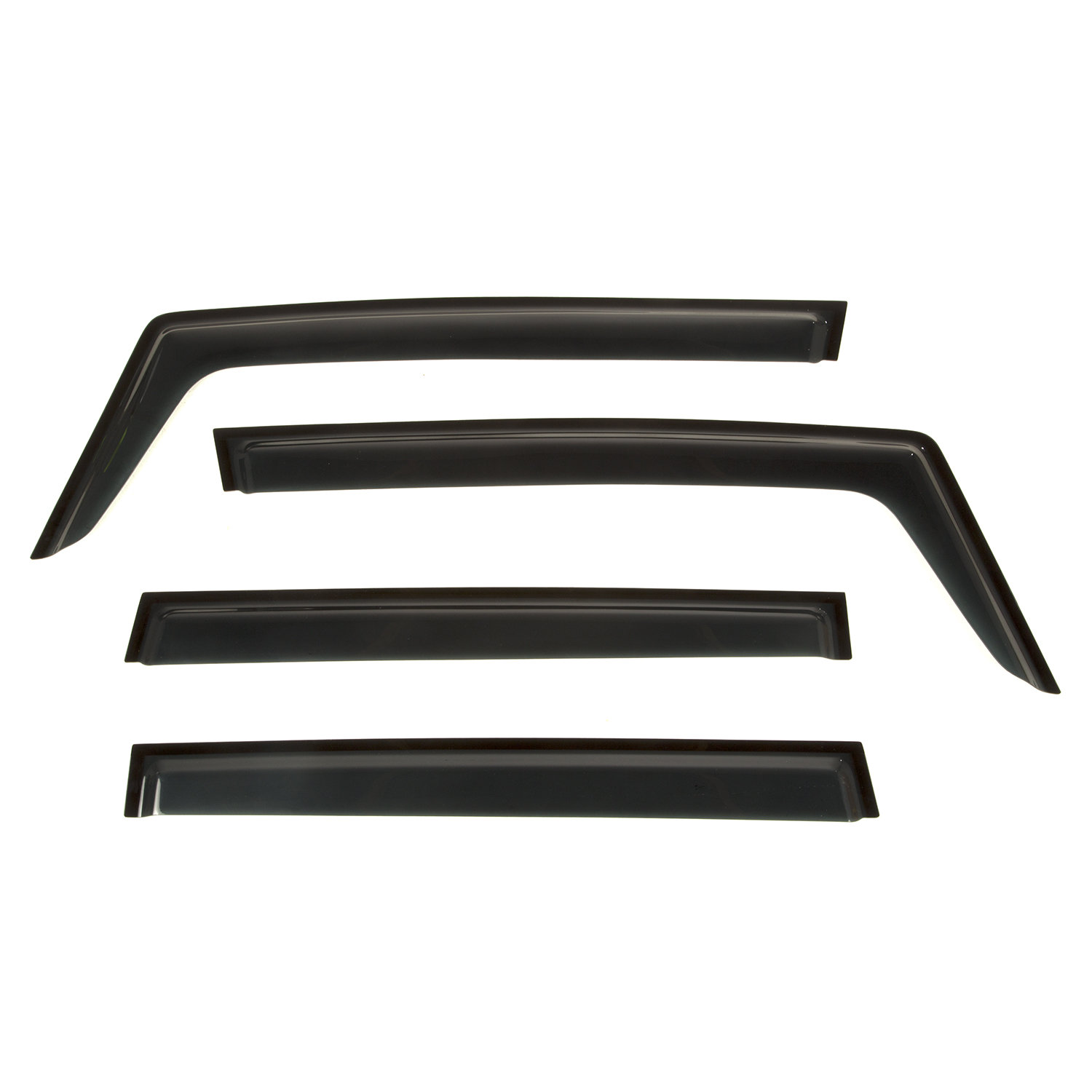 Smoke Tint Door Vent Visors For 2015-2023 Jeep Renegade - 4 Piece Set, Adhesive Mount