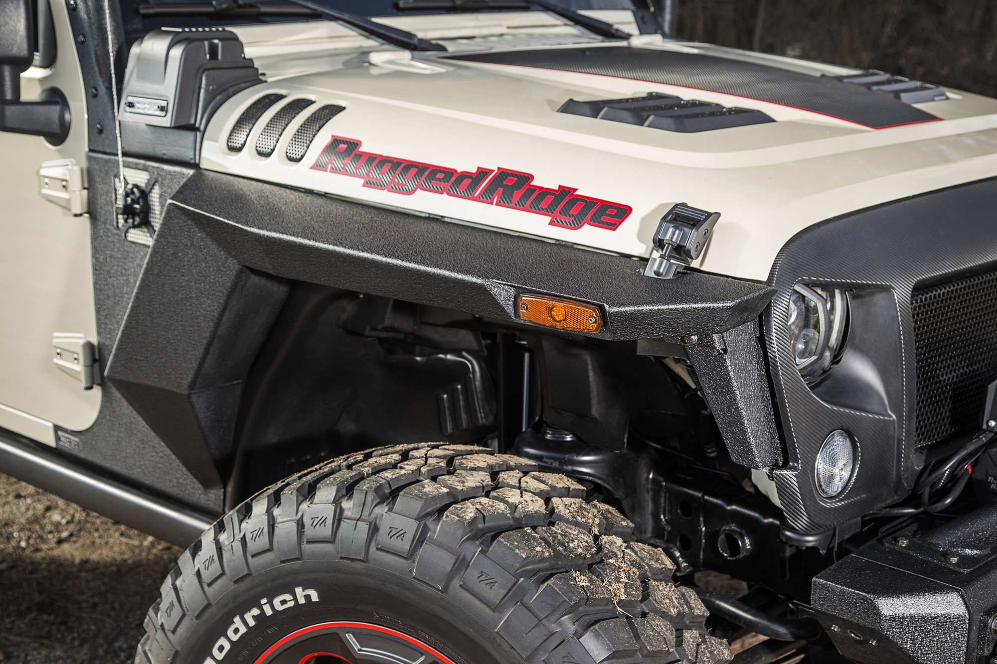 Rugged Ridge Xhdafrk Aluminum Front Xhd Bumper And Rear Pods 07 16 Wranglers