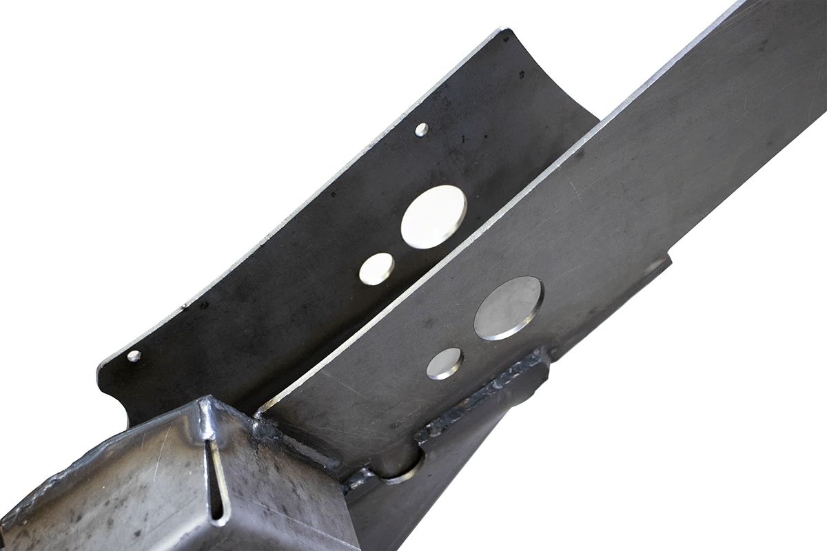 thumbnail image 2 of Taboo Customs Jeep TJ Frame Rust Repair – Rear Control Arm Area – Raw Steel – USA Made 2 of 4