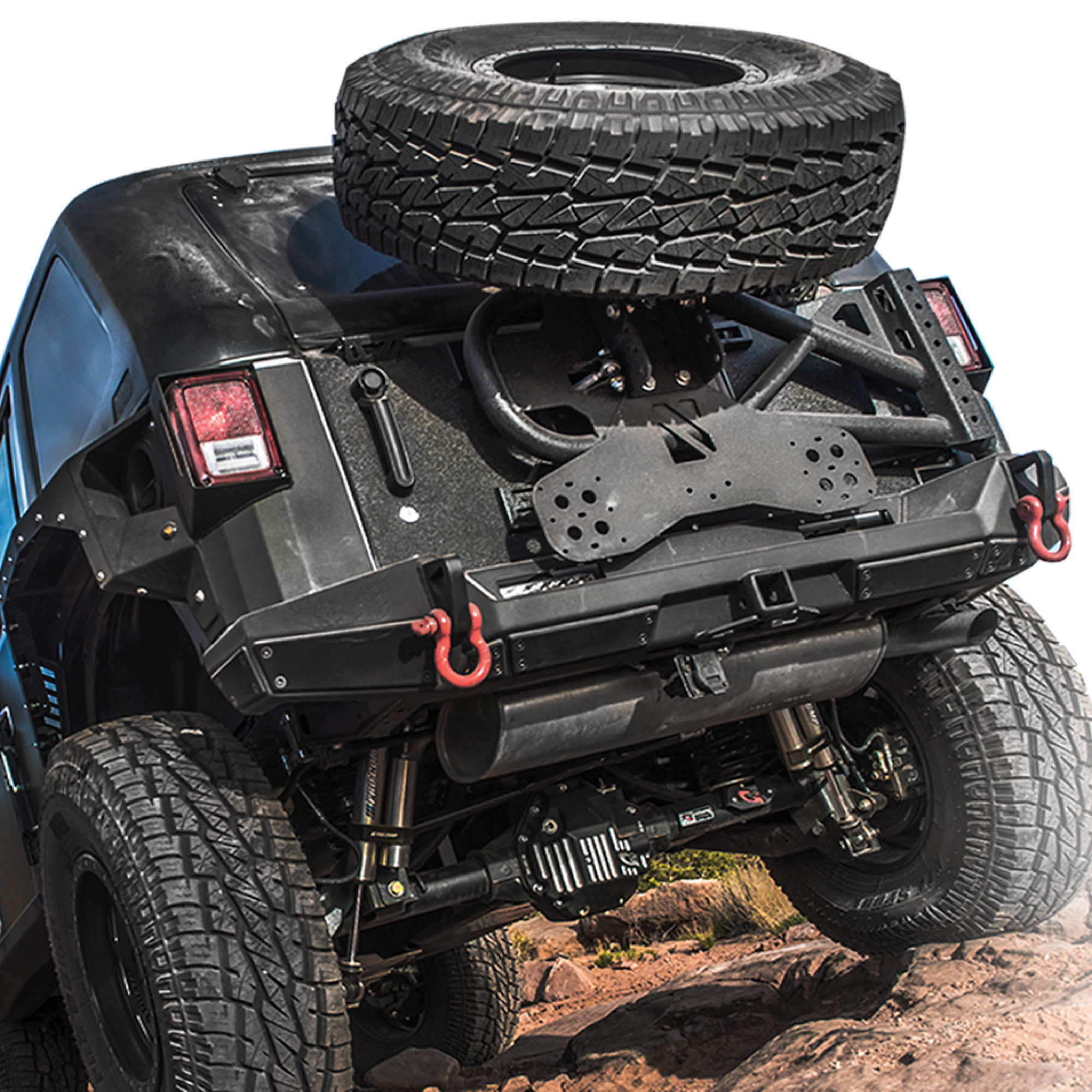 Smittybilt 76857 05 Xrc Slant Tire Carrier Conversion Kit