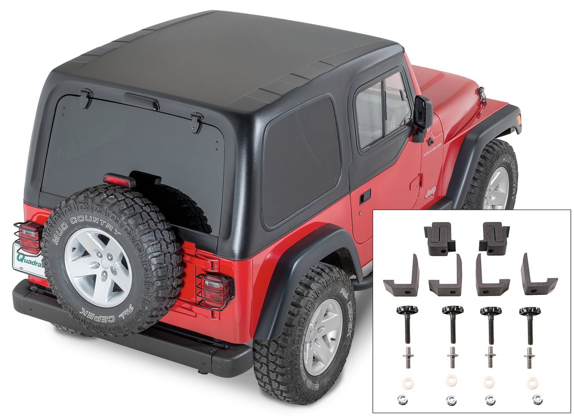 Smittybilt 1-Piece Hardtop with Upper Doors & Lange Originals