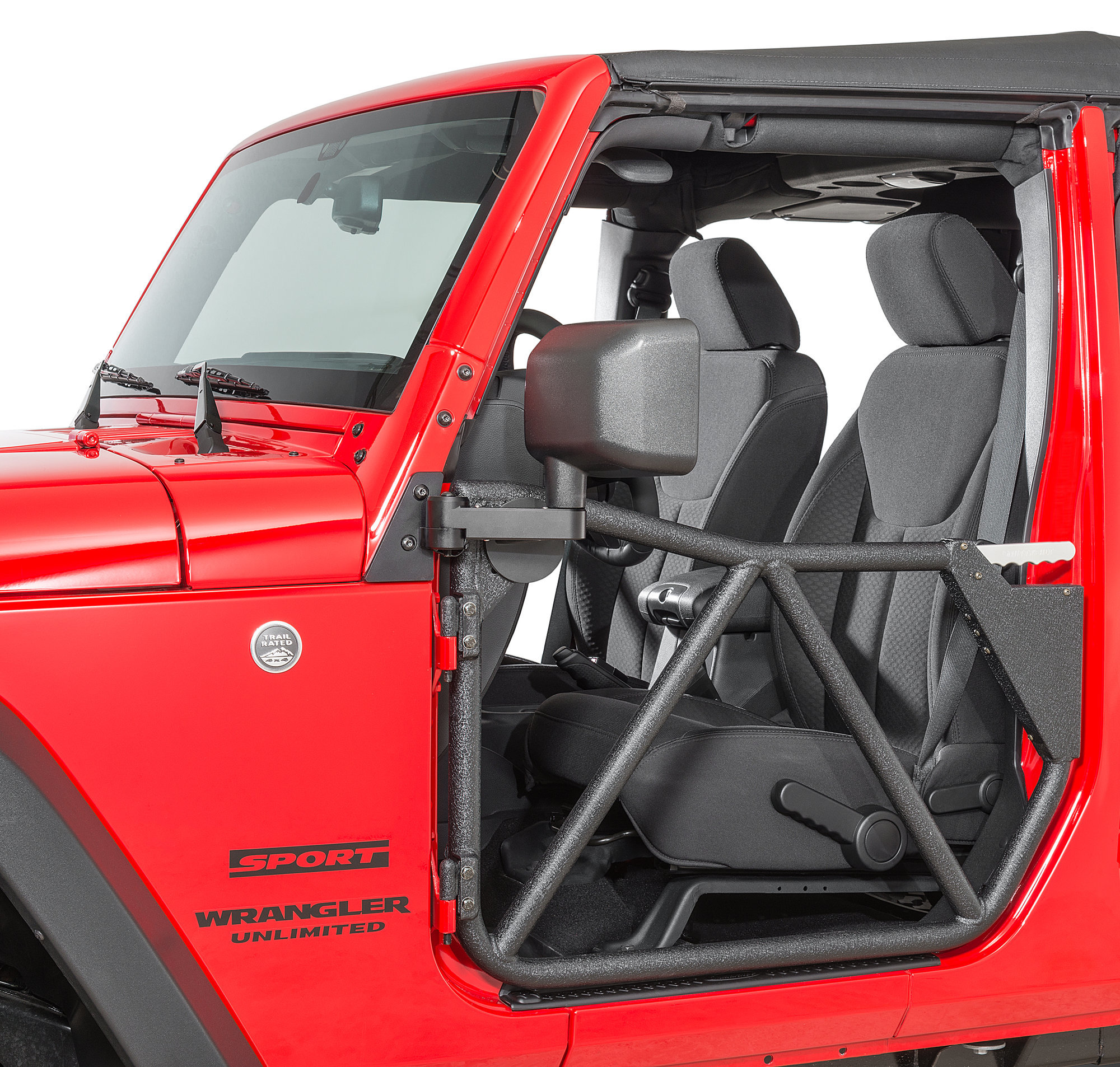 jeep wrangler tube doors with mirrors