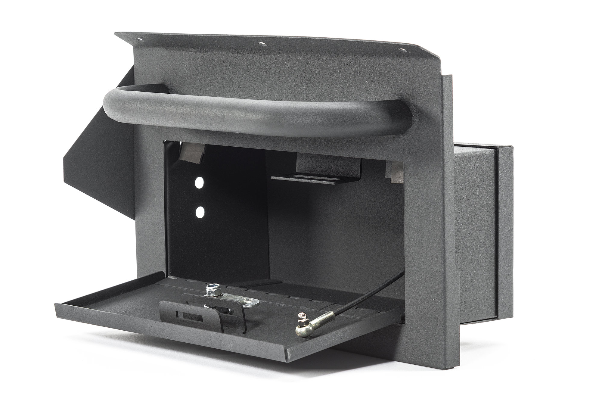 Smittybilt 812101 Vaulted Glove Box in Black for 8795 Jeep Wrangler YJ