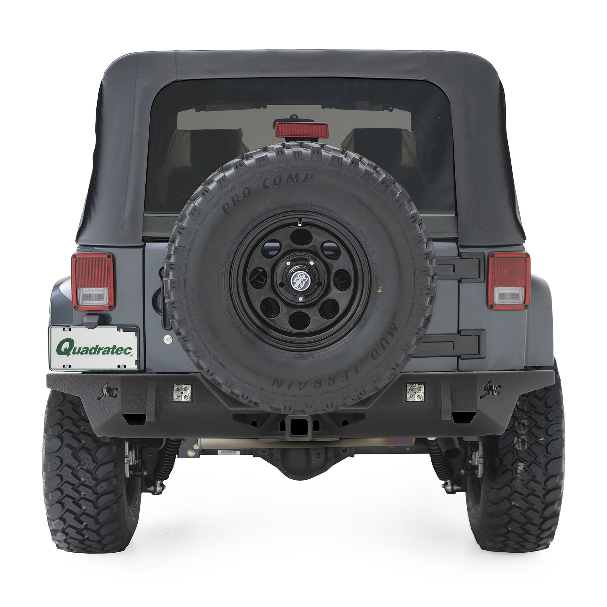 Smittybilt 76745 SRC Carbine Rear Bumper for 07-18 Jeep Wrangler JK | Quadratec