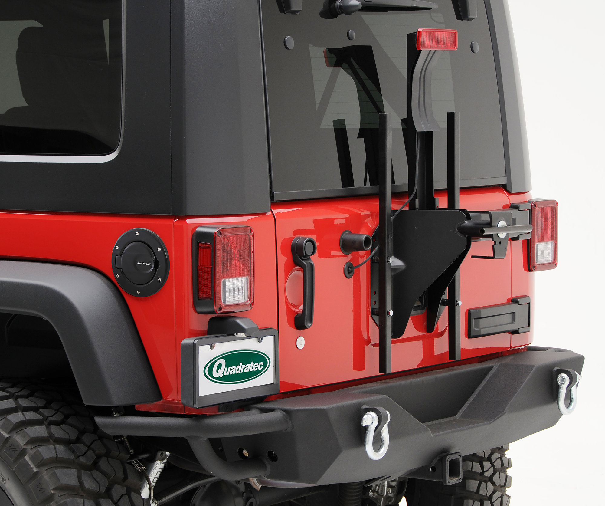 Smittybilt 75007 Gas Hatch Cover for 0718 Jeep Wrangler JK Quadratec