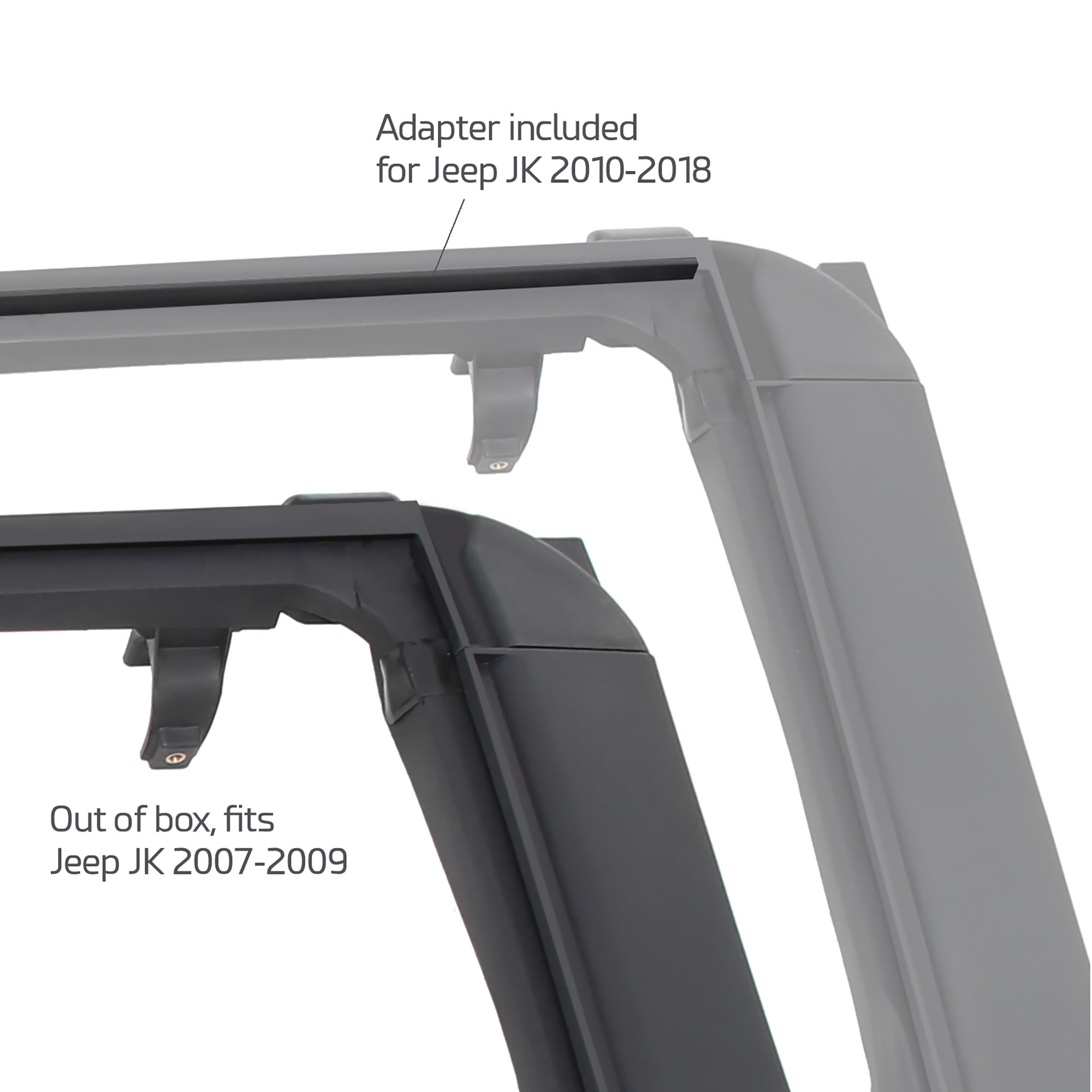 Smittybilt 91405 Oe Style Door Surrounds For 07 18 Jeep