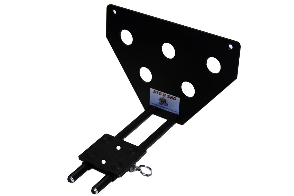 Sto N Sho Front License Plate Bracket for 2012-2018 Jeep Wrangler JK with Metal Bumper