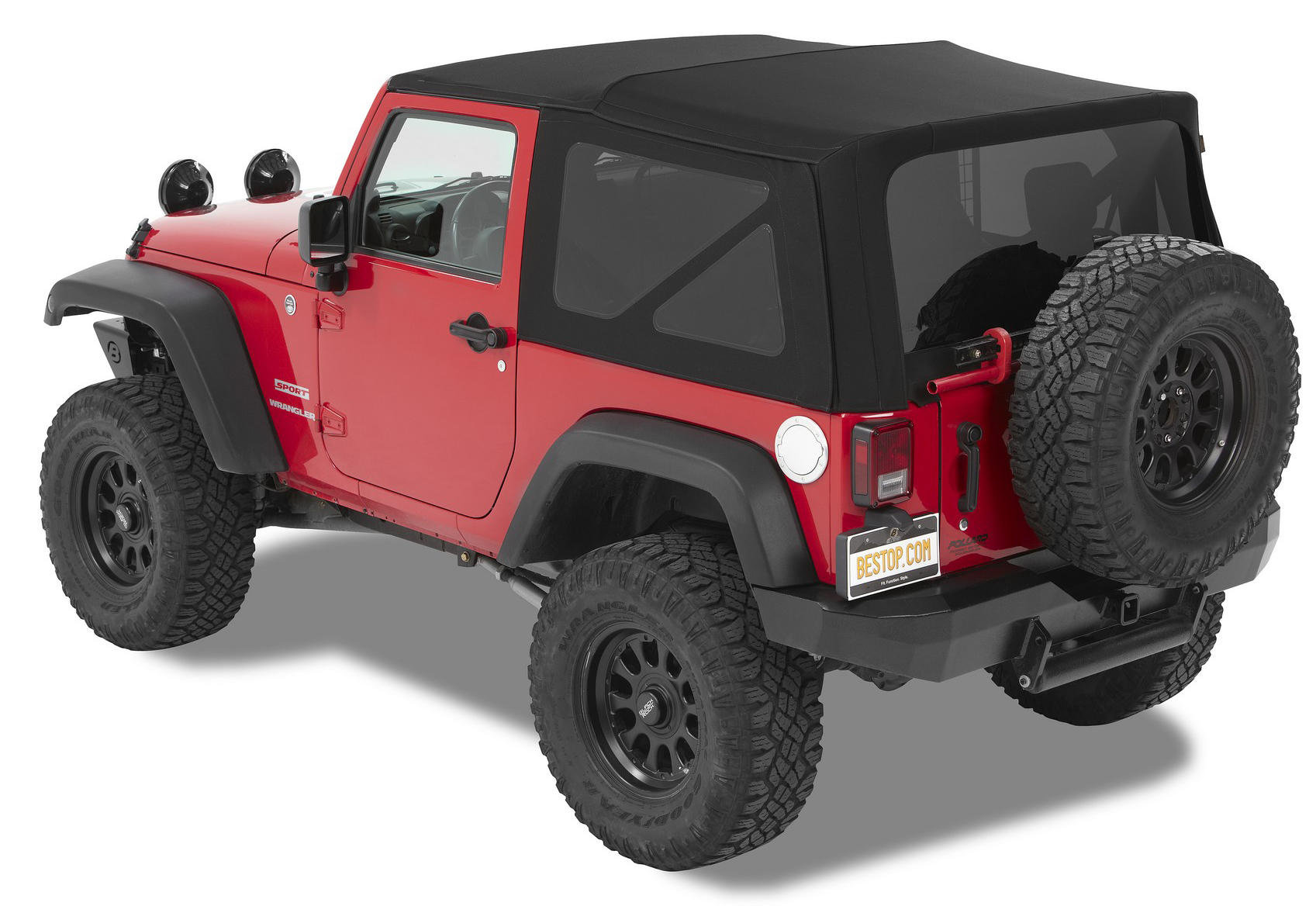 Bestop Supertop NX Twill Soft Top for 07-18 Jeep Wrangler JK 2 Door |  Quadratec