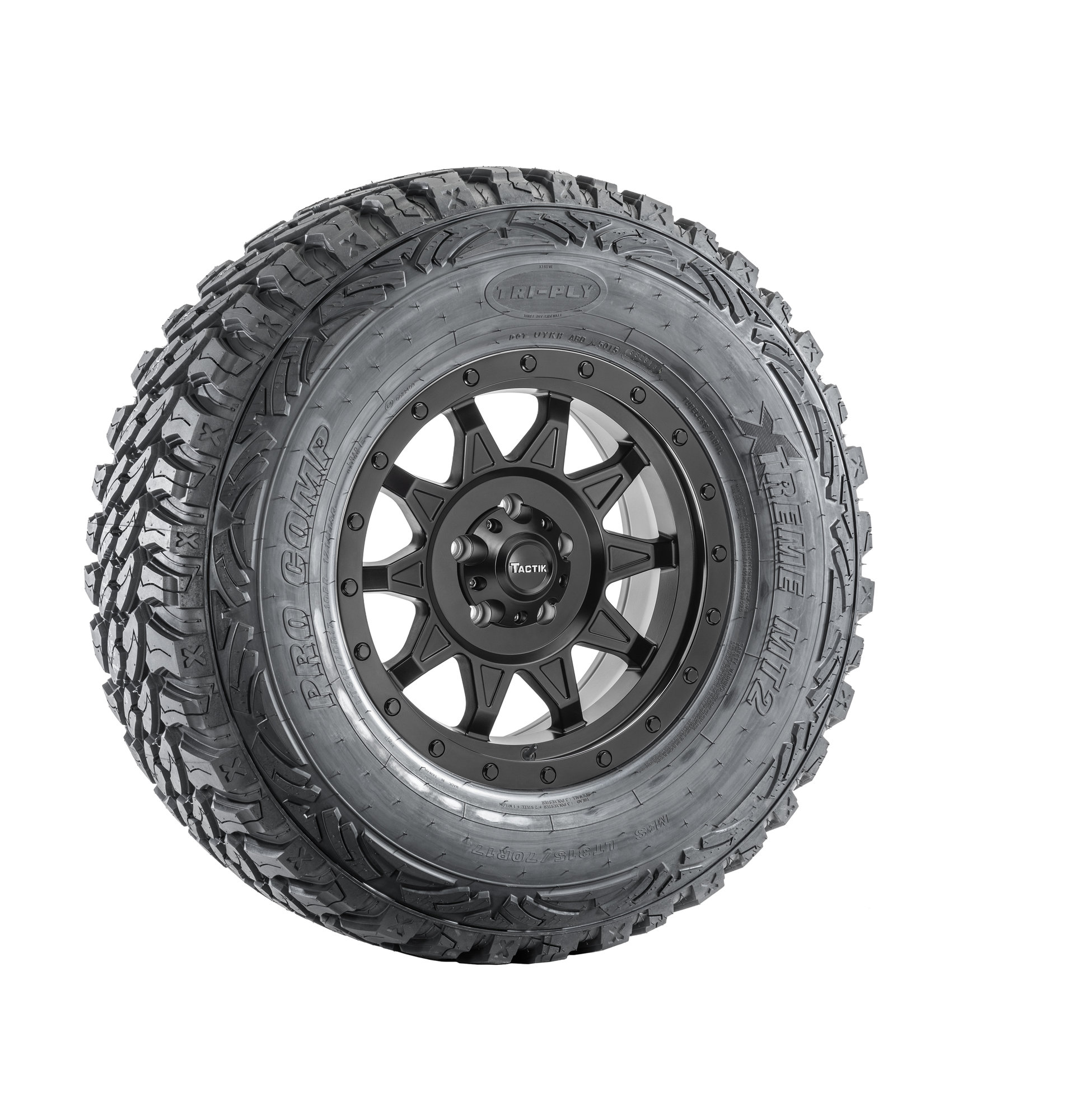 TACTIK T-742 Series Wheel in Matte Black with Pro Comp ...