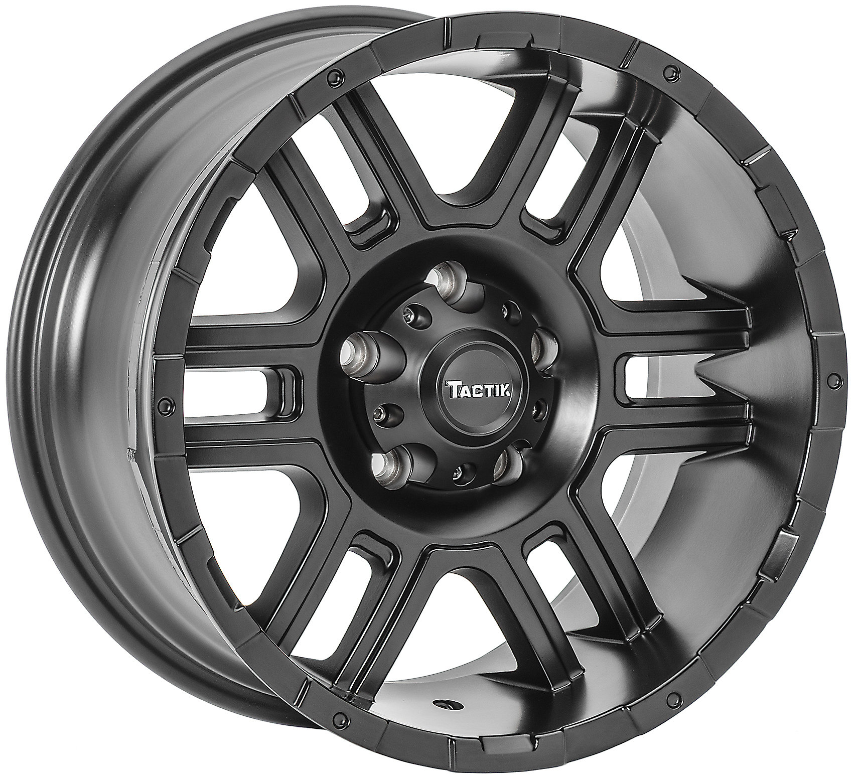 TACTIK 92615 3020 T-743 Wheel in Matte Black for 07-19 Jeep Wrangler JK & JL | Quadratec