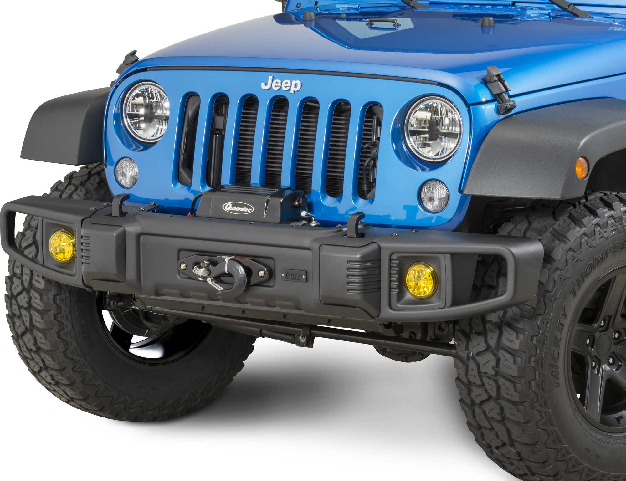TACTIK Front & Rear Bumper with LED Fog Lamps for 07-18 Jeep Wrangler JK |  Quadratec
