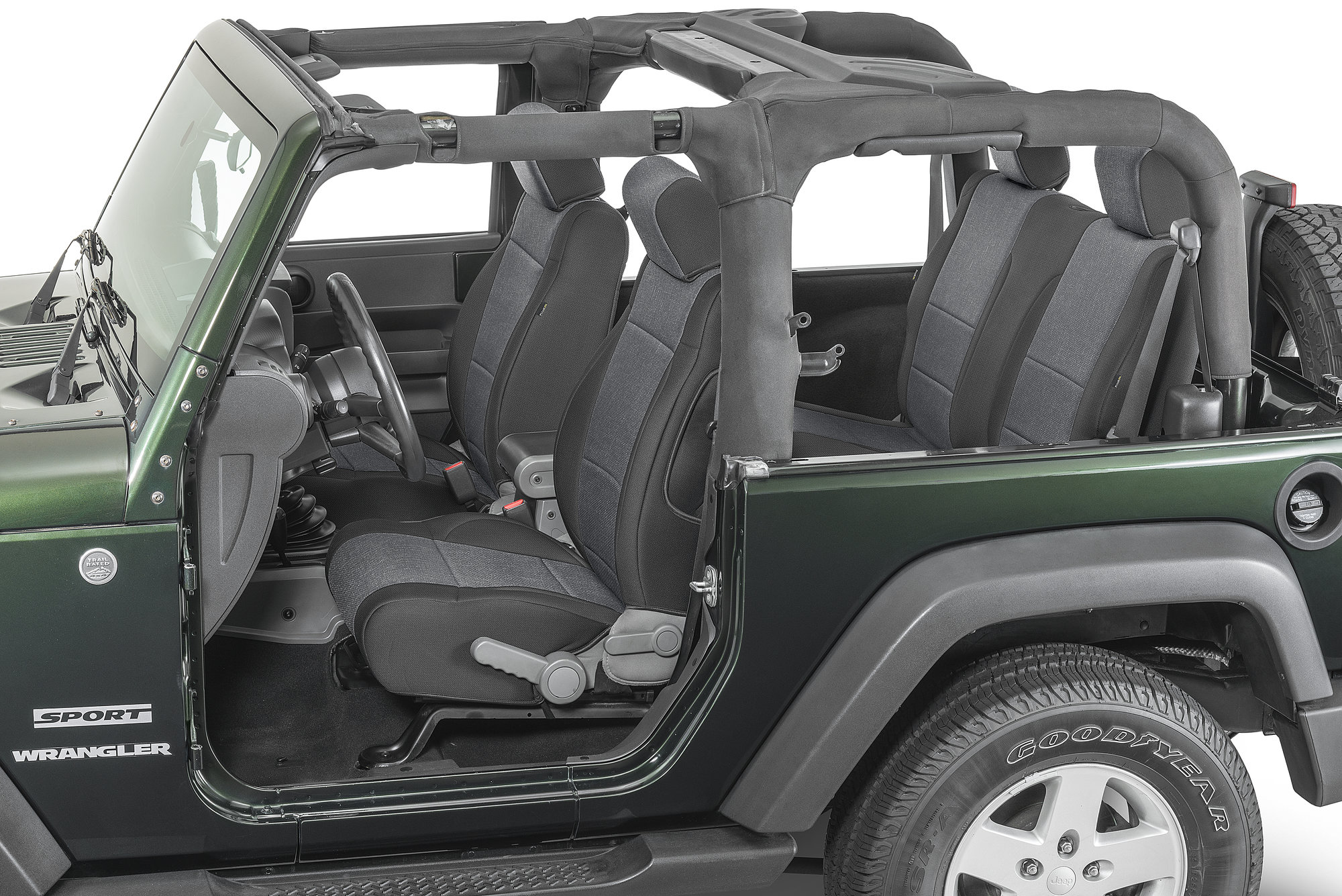 Tecstyle Custom Fit Front And Rear Cloth Seat Covers For