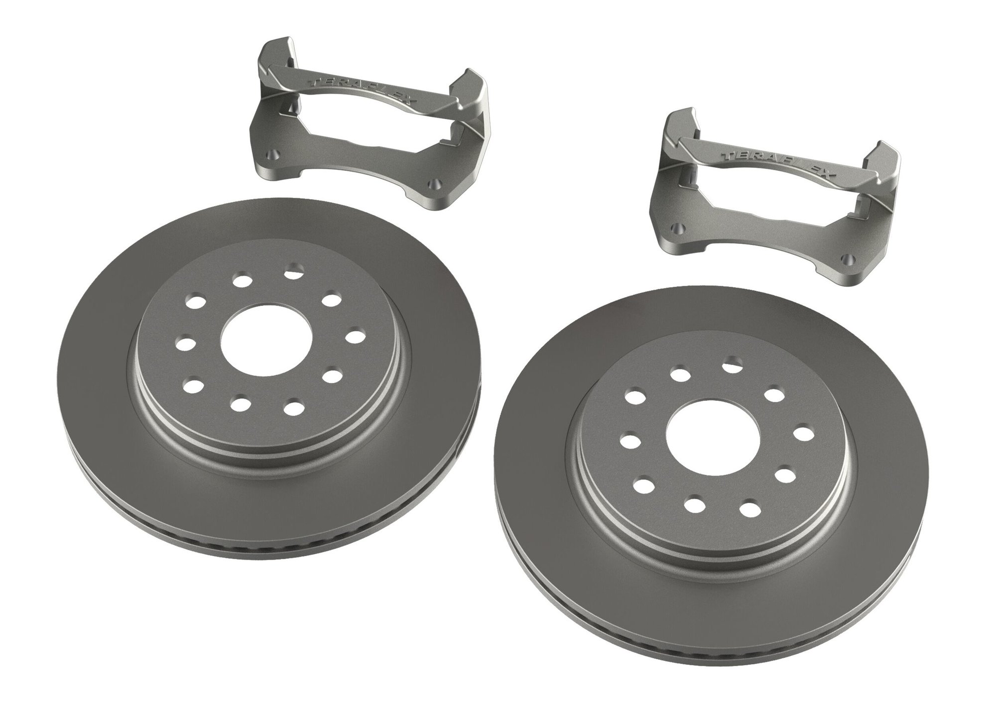 Teraflex 4303480 Front Big Rotor Kit with Standard Rotors for 07-18 Jeep  Wrangler JK | Quadratec