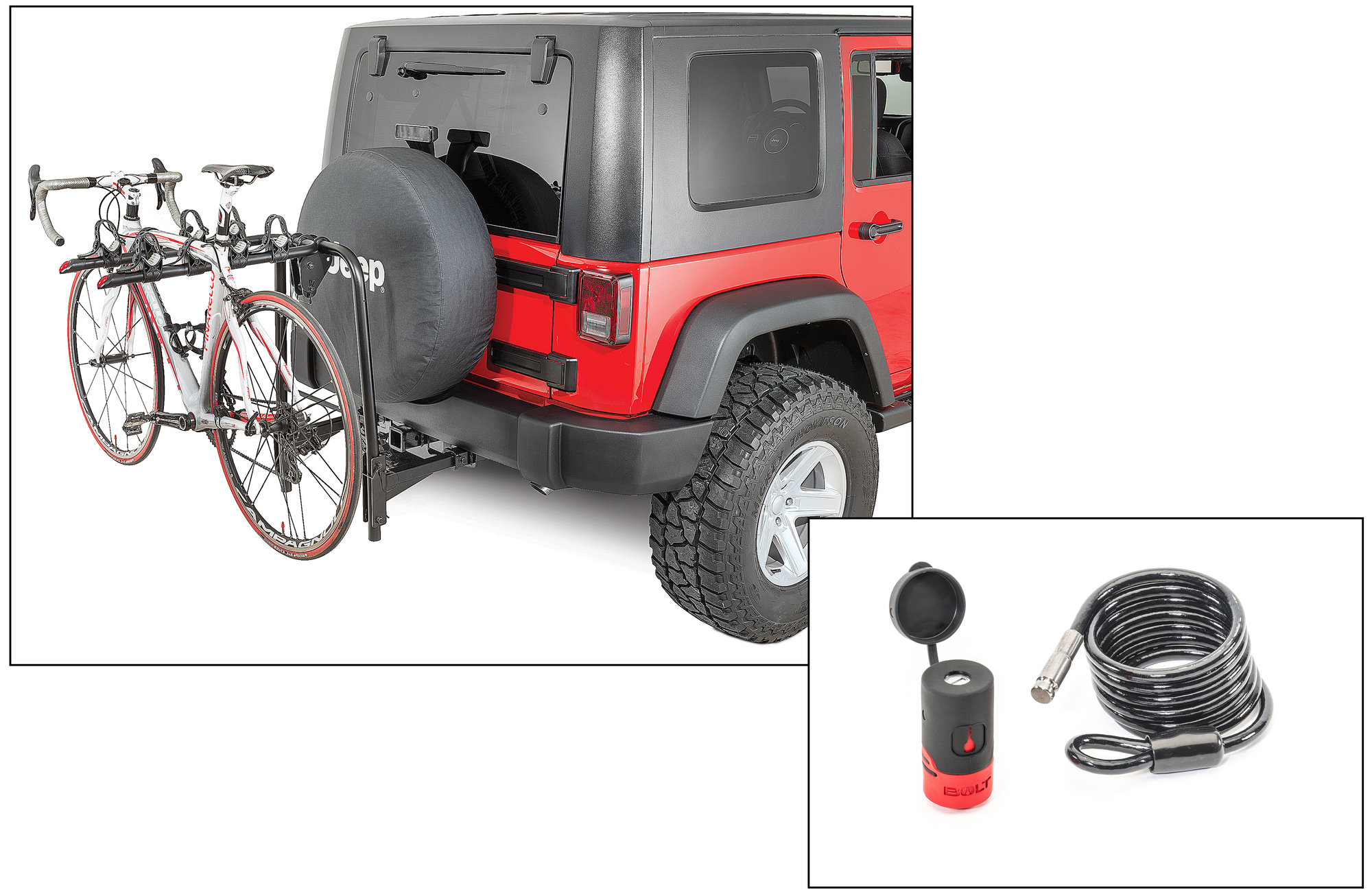 jeep trailer hitch bike rack