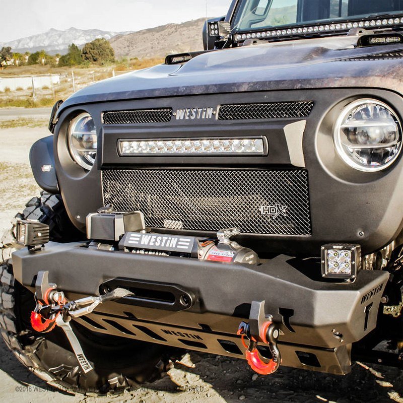 Westin 34 1115 HDX LED Grille for 18 20 Jeep Wrangler JL