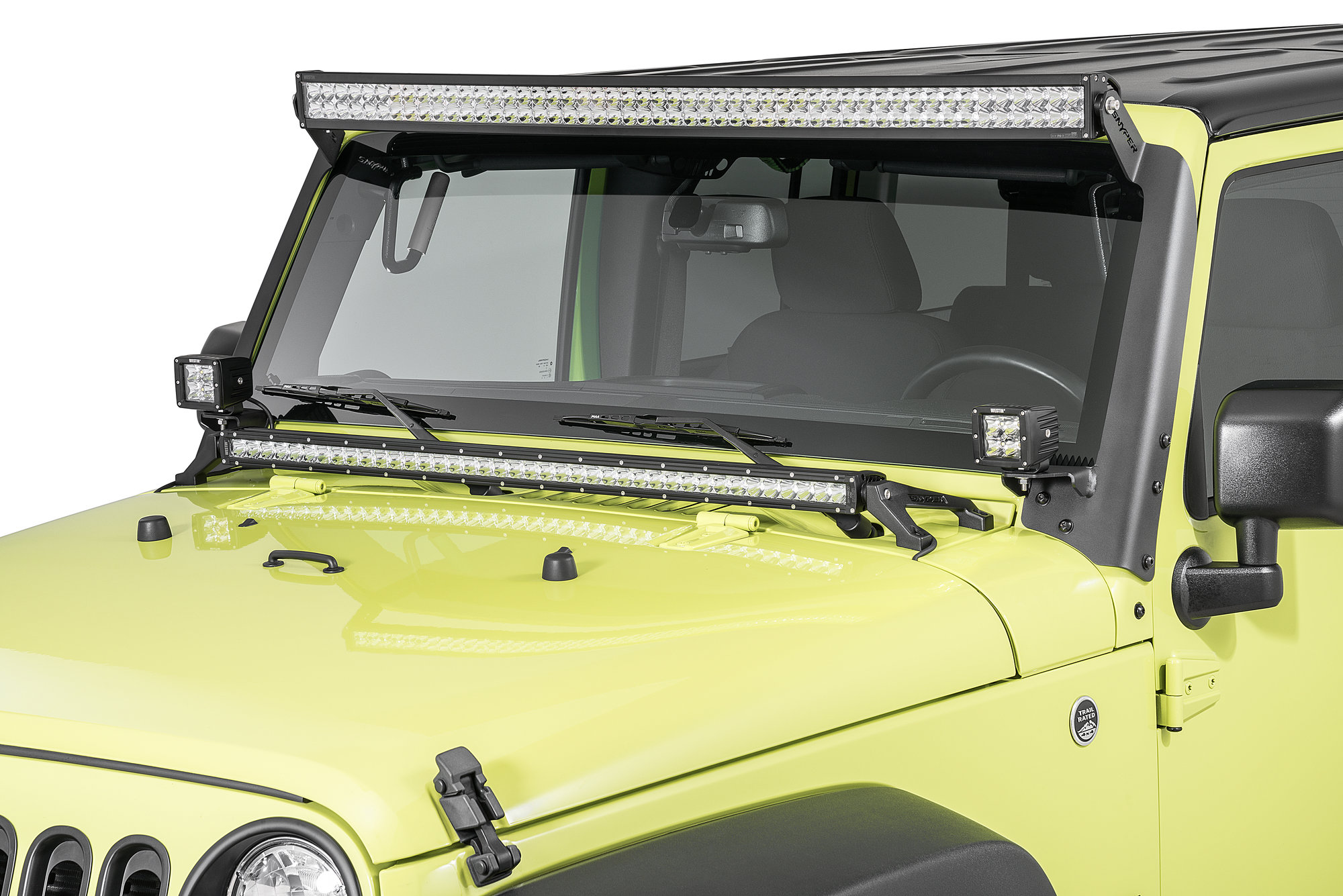 Westin 62 41025 Hd Led Cowl Mount For 07 18 Jeep Wrangler