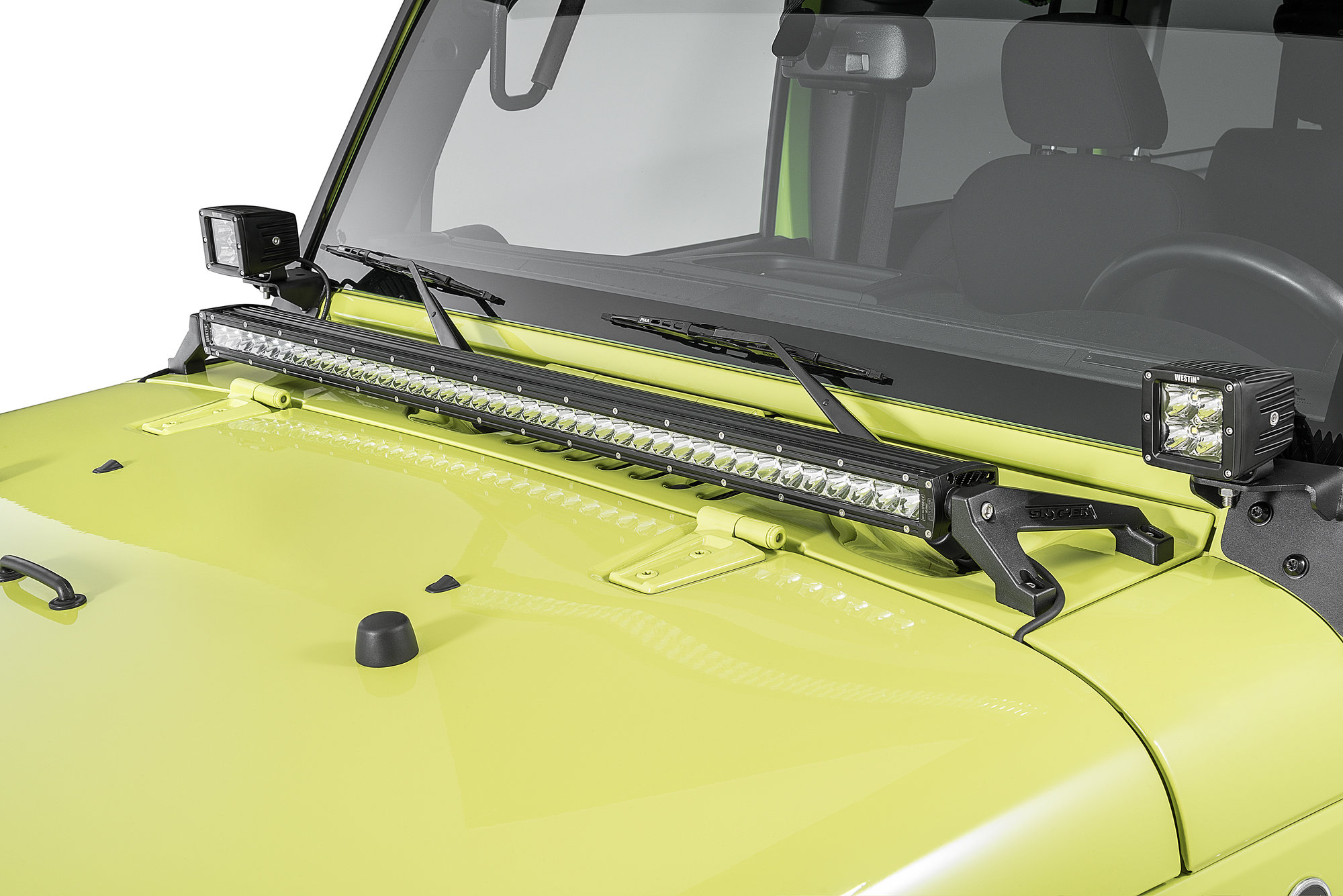 Westin 62 41025 Hd Led Cowl Mount For 07 18 Jeep Wrangler