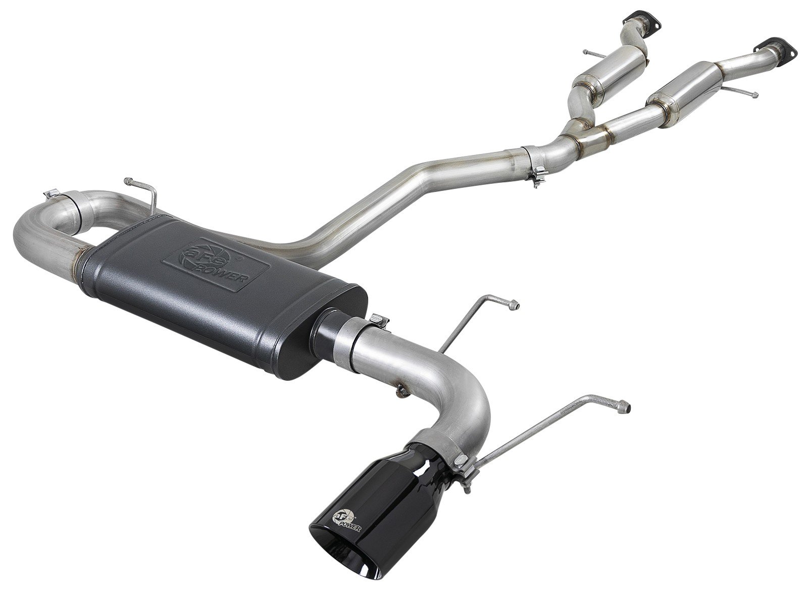 aFe Power Mach Force XP 304 Stainless Steel Cat Back Exhaust for 14 19 Jeep Grand Cherokee WK2 with 3.6L V6
