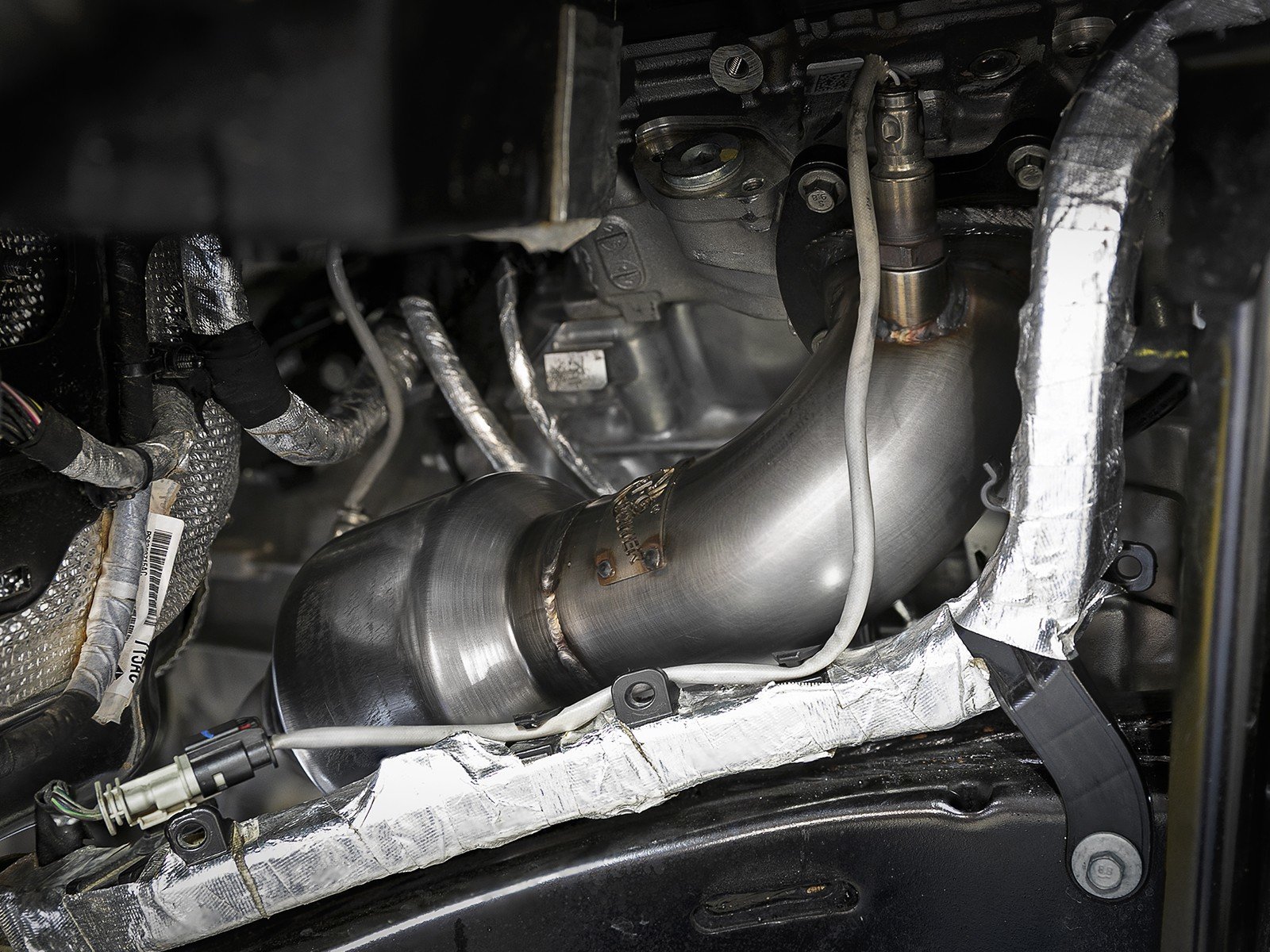 aFe Power 48-48025HC Twisted Steel Street Series Down Pipe
