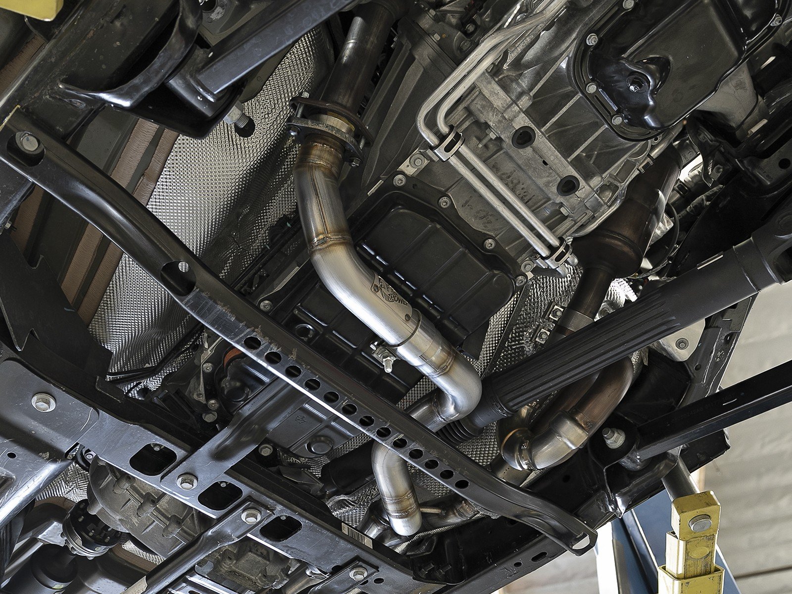 aFe Power 48-48026 Twisted Steel Y-Pipe Exhaust System for