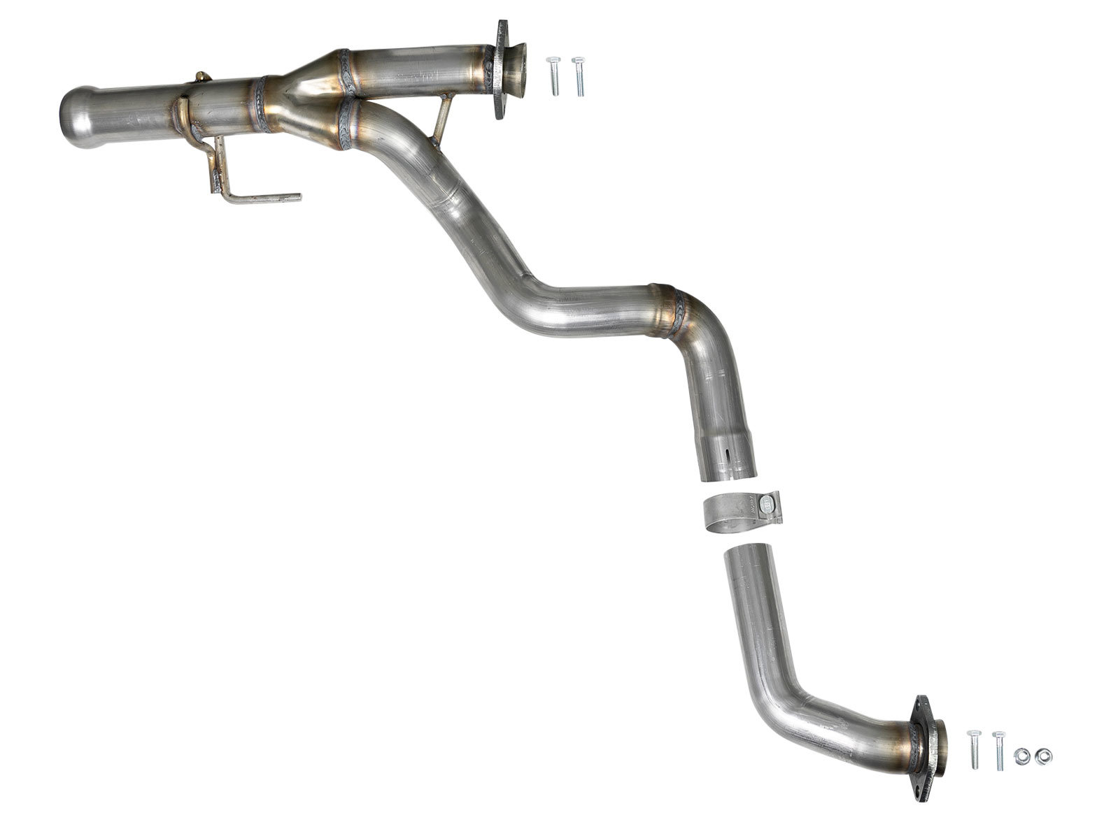 aFe Power 48-48026 Twisted Steel Y-Pipe Exhaust System for