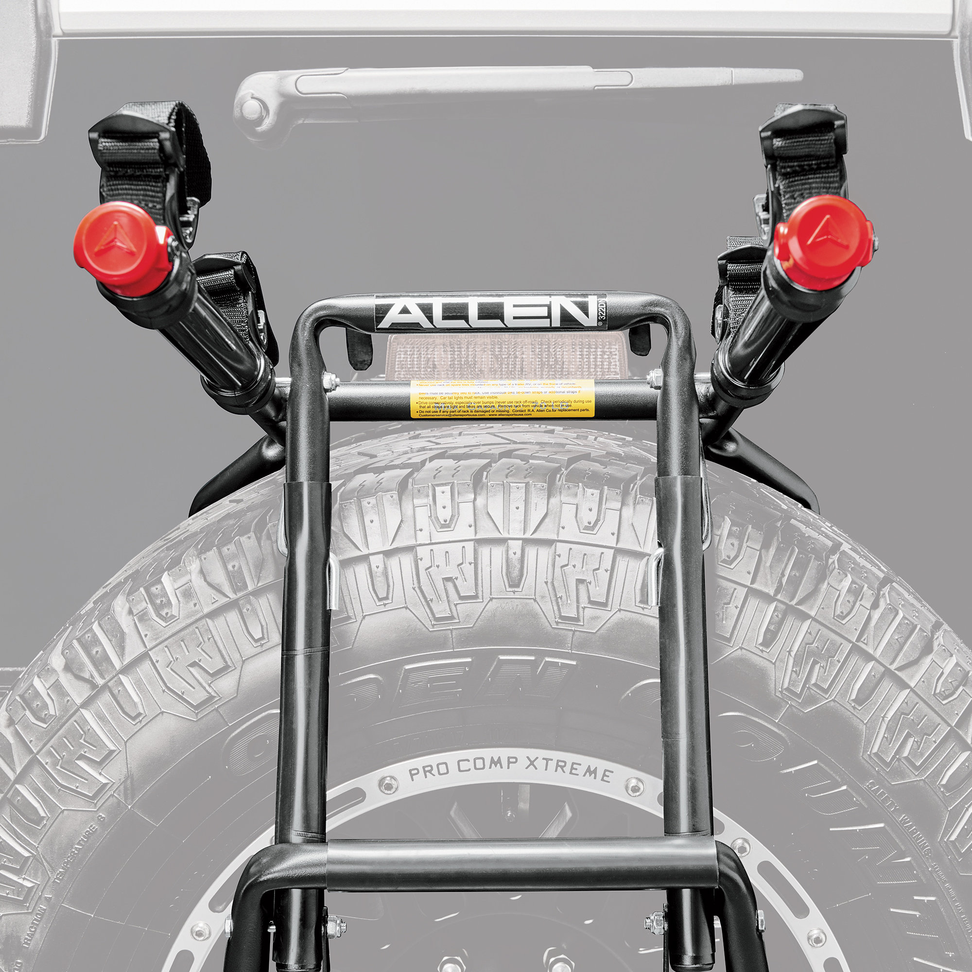 Allen Sports 322DN Premium 2 Bike Spare Tire Mounted Bike Rack for 18-20 Jeep  Wrangler JL | Quadratec