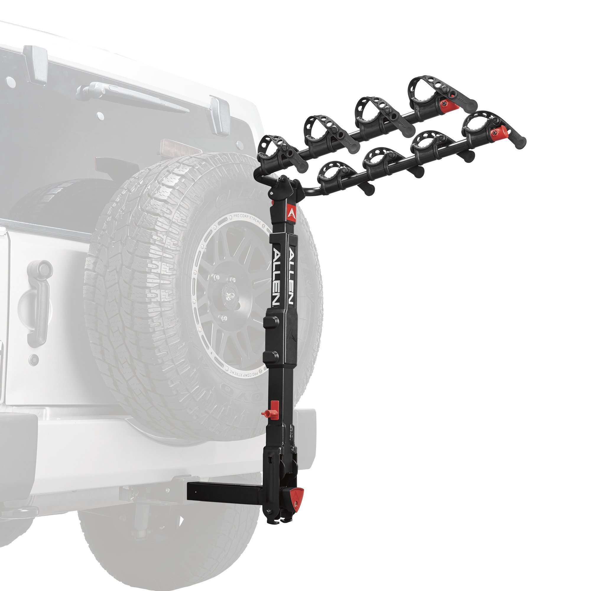 Allen Sports Locking Quick Release 3-Bike Carrier for 1 1/4 in Hitch and 2 in 