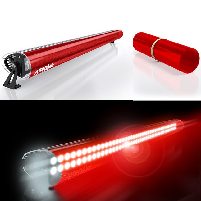 Aerolidz Transparent Color Inserts for Dual LED Light Bar Silencer