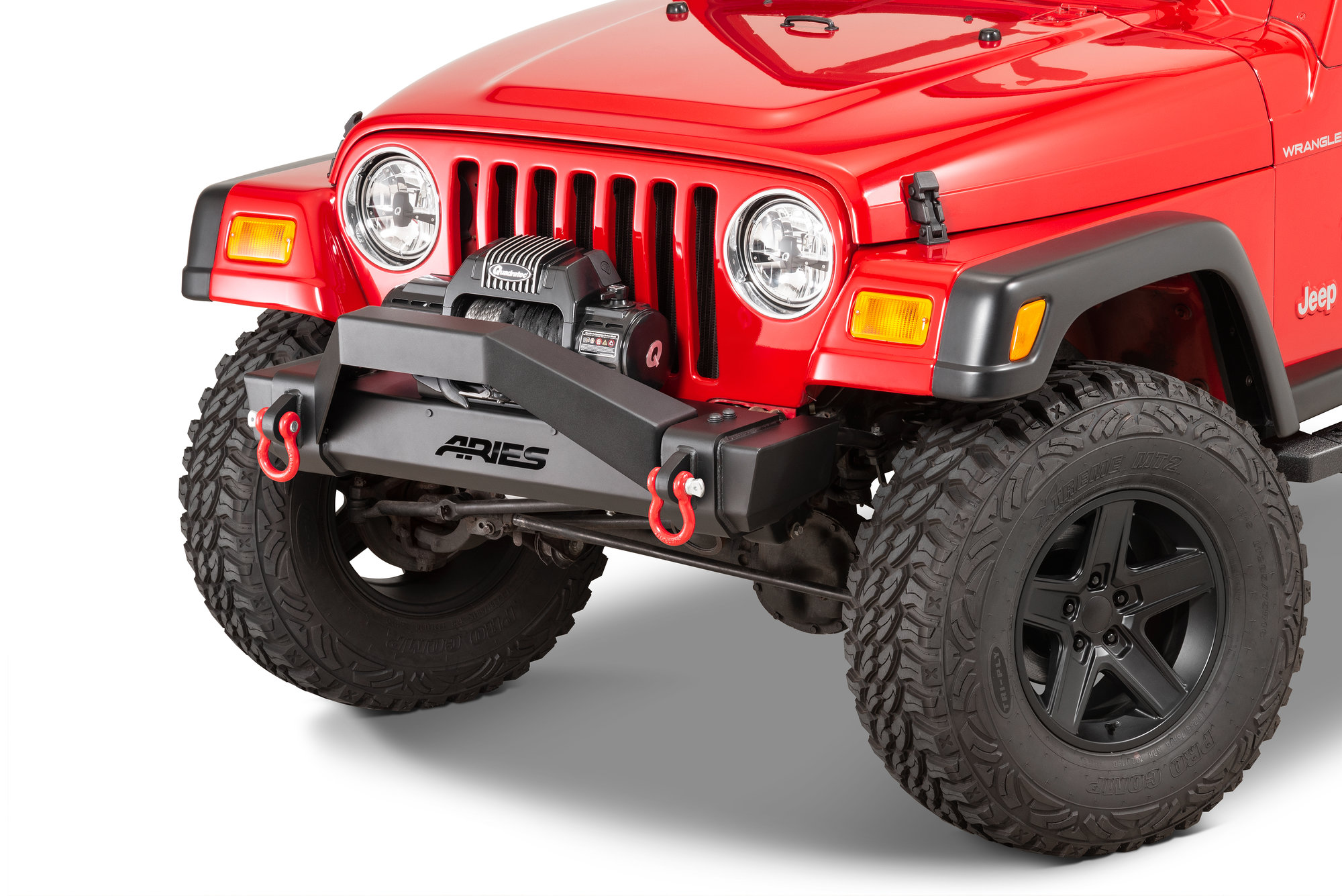 Aries 2156050 TrailCrusher Brush Guard for 97-18 Jeep Wrangler TJ & JK |  Quadratec