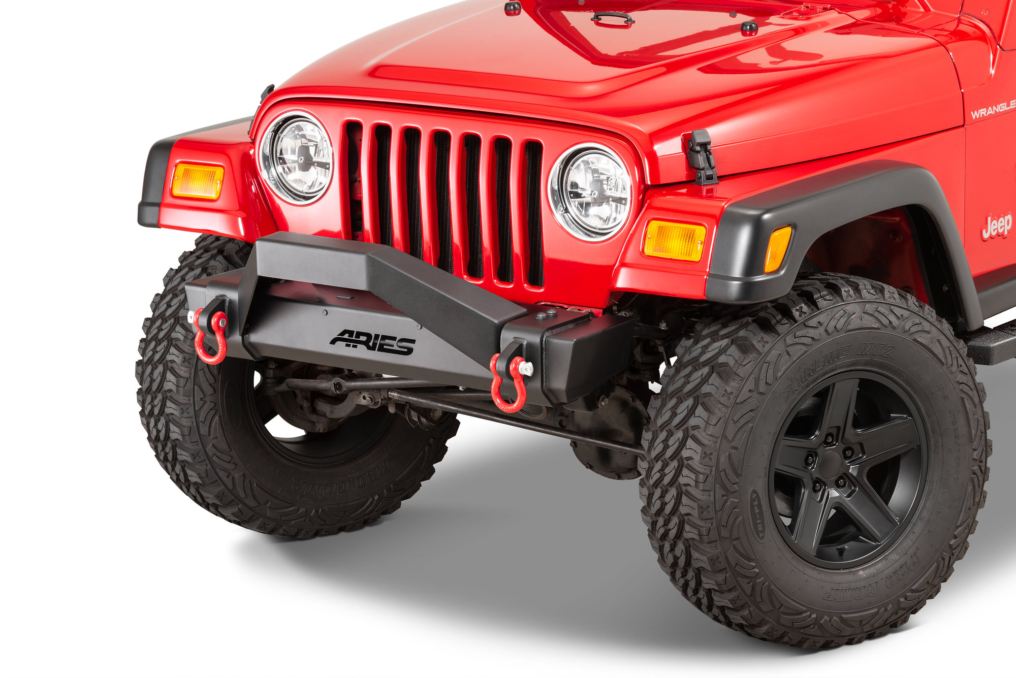 Aries 2156050 TrailCrusher Brush Guard for 97-18 Jeep Wrangler TJ & JK |  Quadratec