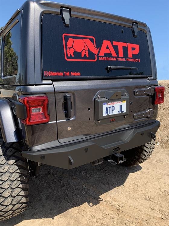 American Trail Products 36180003 Spare Tire Delete-License Plate Camera Mount for 18-19 Jeep Wrangler JL | Quadratec American Trail Products 36180003 Spare Tire Delete-License Plate Camera Mount for 18-19 Jeep Wrangler JL | Quadratec