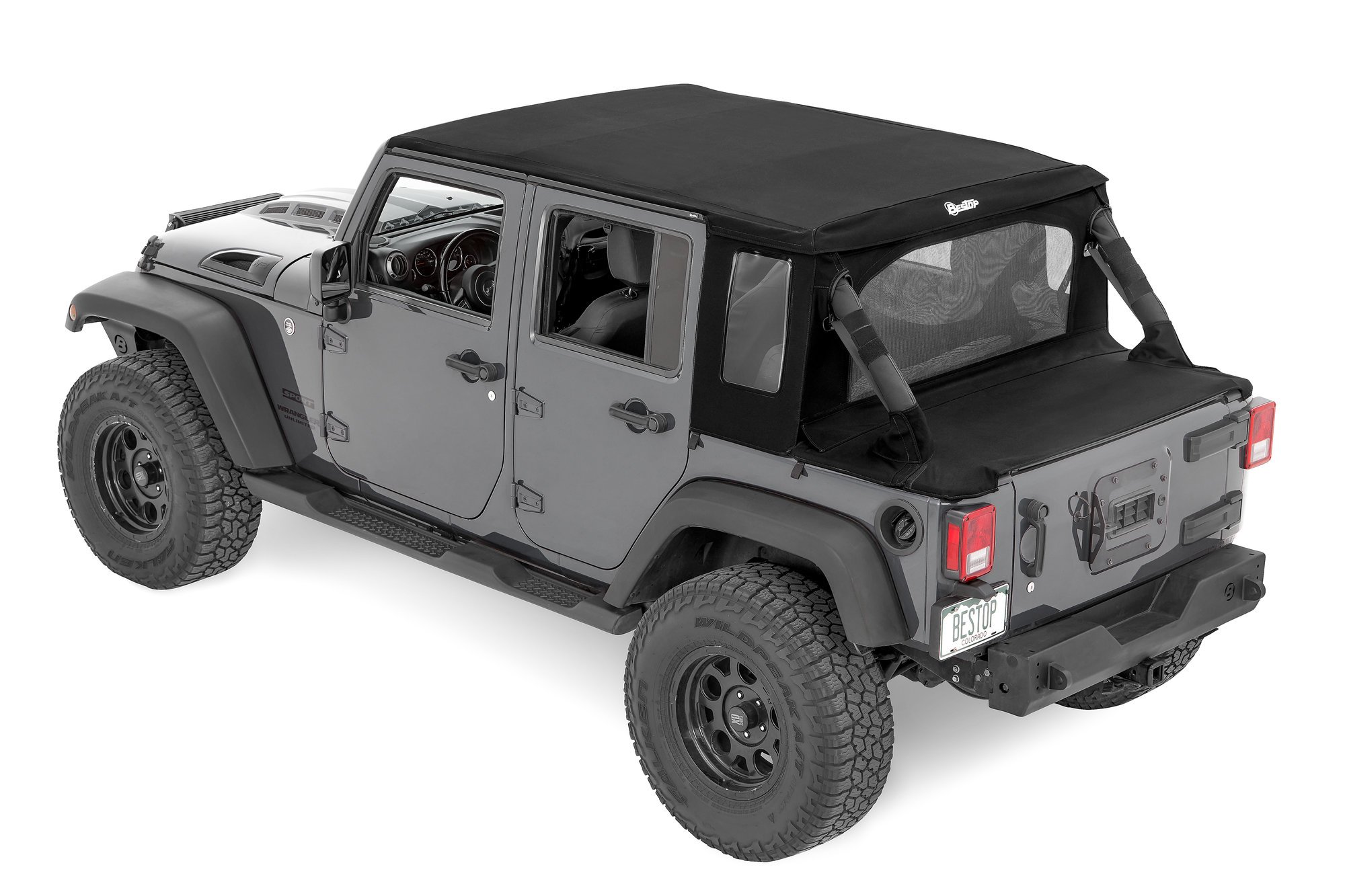 Bestop Trektop Halftop for 07-18 Jeep Wrangler JK Unlimited