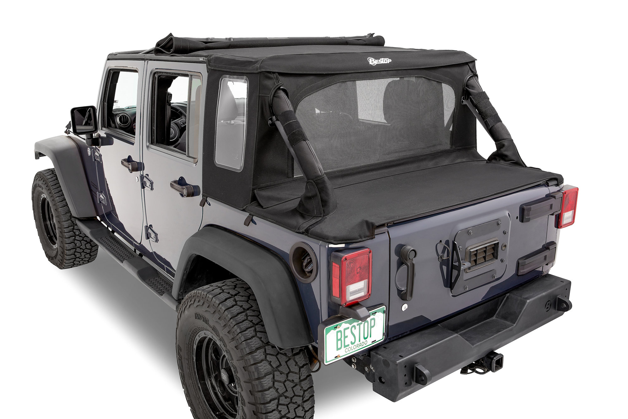 Bestop Trektop Halftop for 0718 Jeep Wrangler JK Unlimited Quadratec