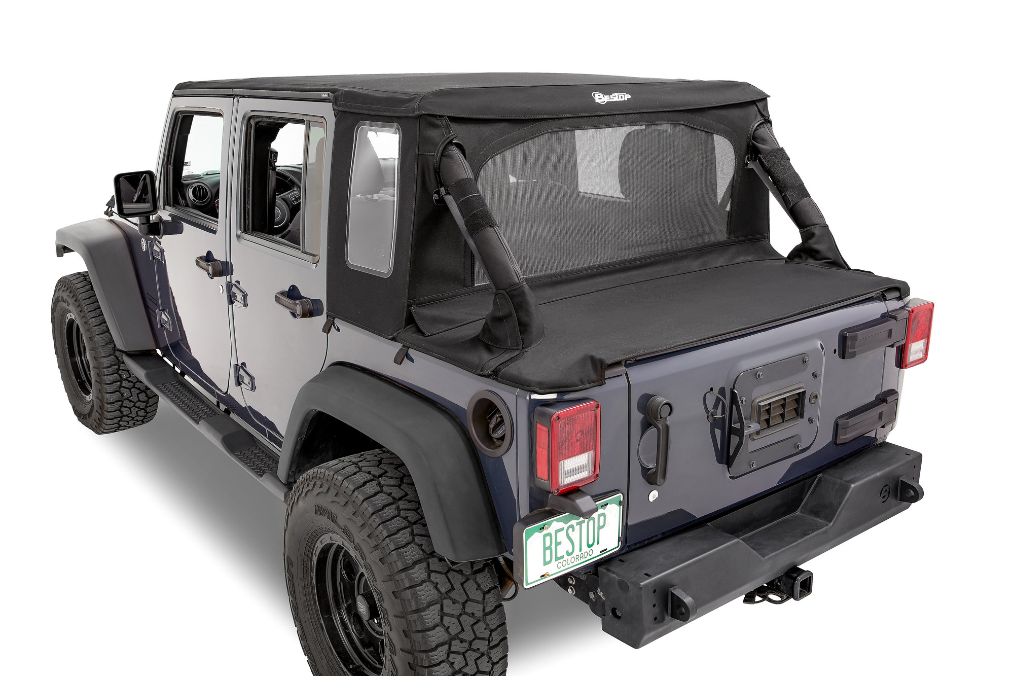 Bestop Trektop Halftop for 0718 Jeep Wrangler JK Unlimited Quadratec