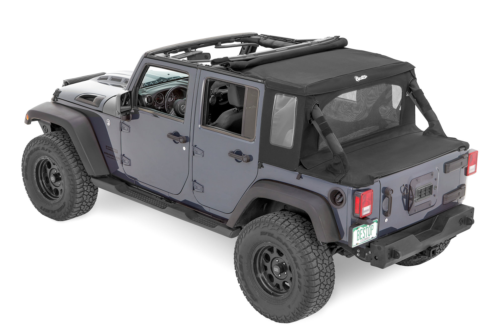 【値下げ】tjラングラー Bestop Classic Supertop 一式 Supertop - Jeep '97-06 Wrangler TJ Exc. Unlimited (Black