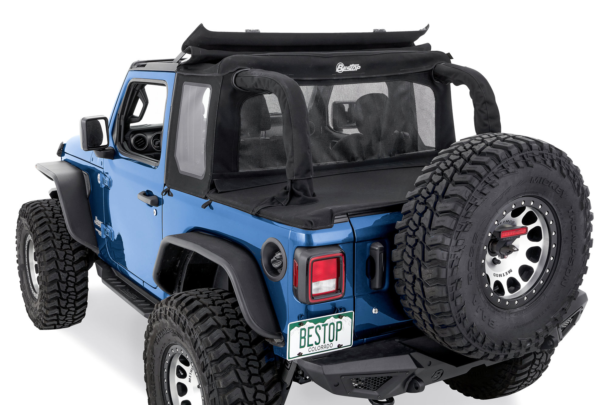 JEEP★UNISEX_Functional Half Sleeves_2色 Bestop Trektop Halftop for 18-25 Jeep Wrangler JL 2-Door