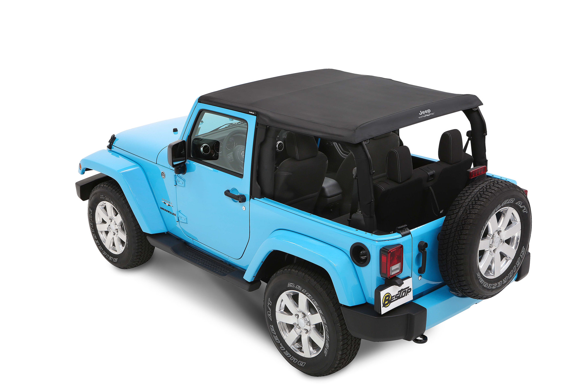 Bestop Jeep Logo Trektop Soft Top for 07-18 Jeep Wrangler JK 2-Door |  Quadratec