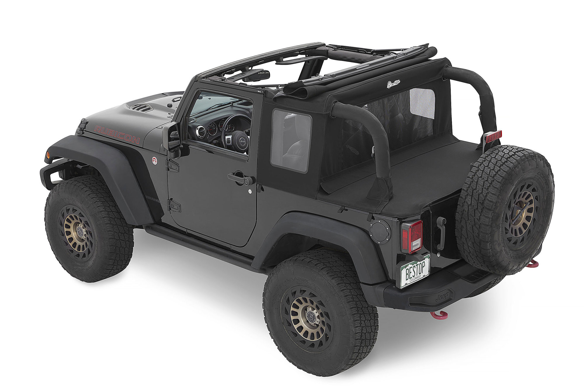 Bestop Trektop Halftop for 07-18 Jeep Wrangler JK 2-Door | Quadratec