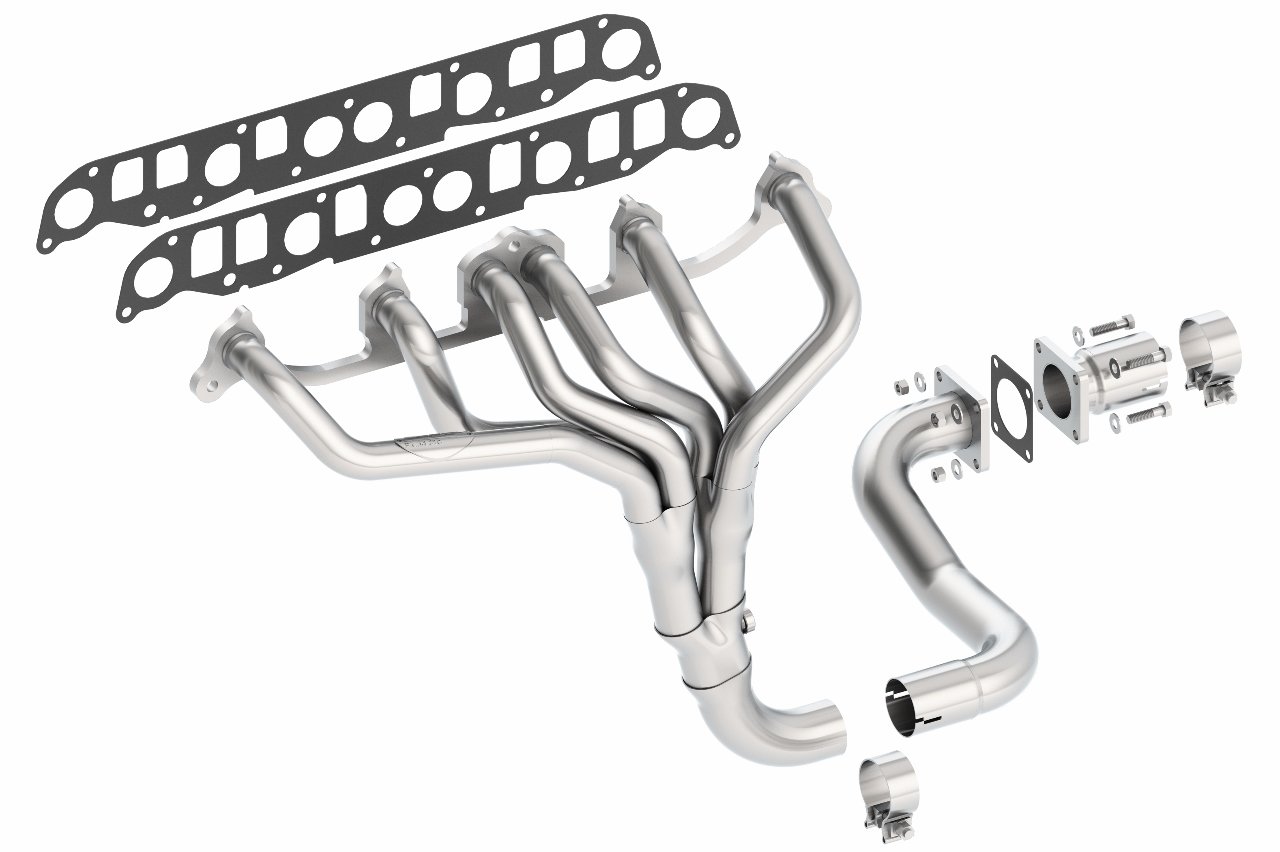 Borla 17081 T-304 Stainless Steel Header for 1997 Jeep Wrangler TJ with   I-6 Engine | Quadratec